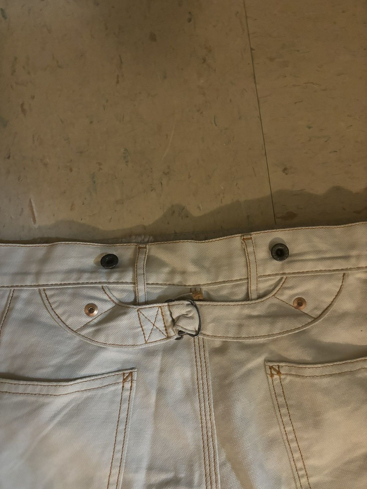 Kapital KAPITAL Lumber Tapered Embroidered Canvas Trousers white Size US 30 / EU 46 - 16 Thumbnail