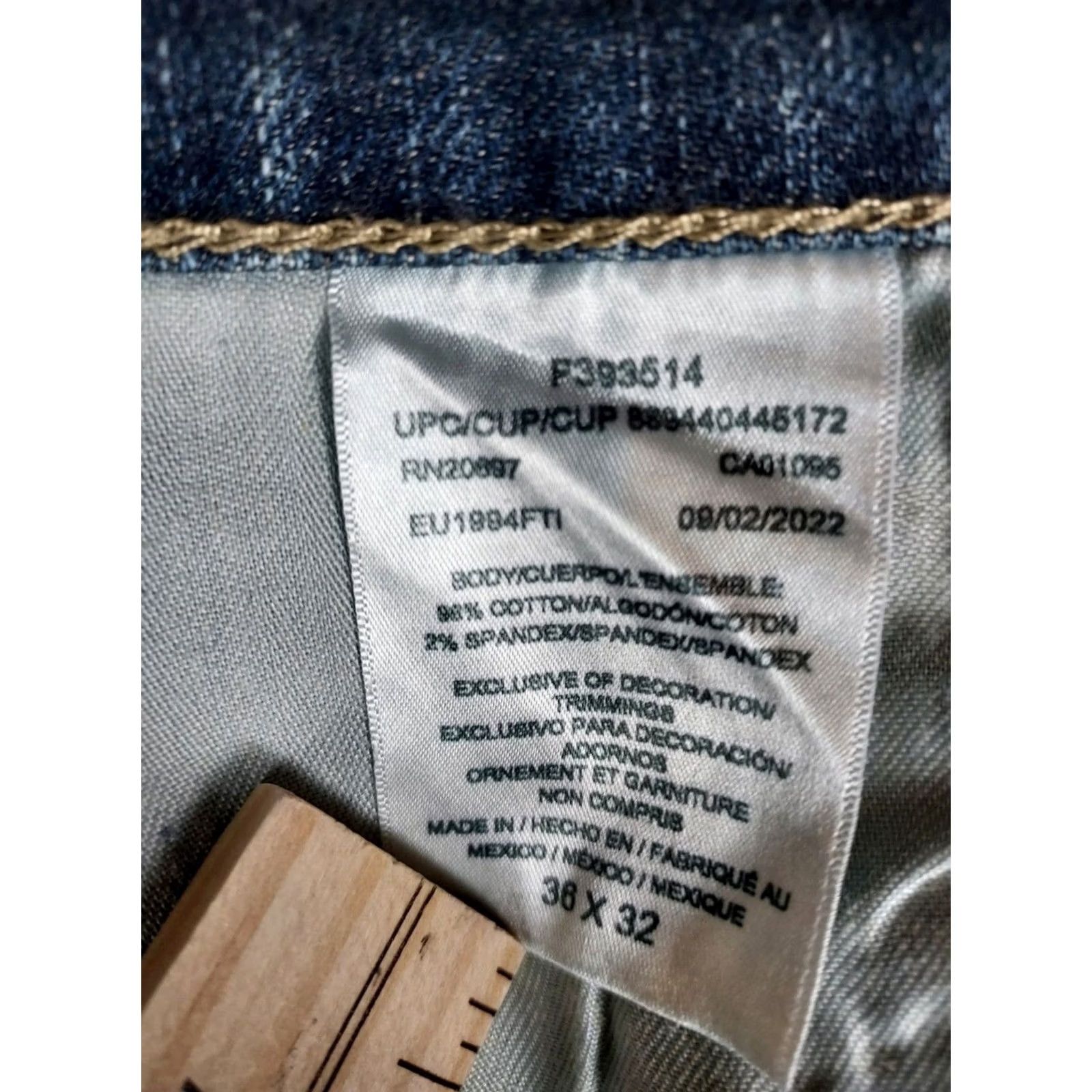 Dickies Dickies Men’s Stretch Carpenter Jeans 36×32 Blue Straight Leg Work Denim Jeans Size US 36 / EU 52 - 8 Thumbnail