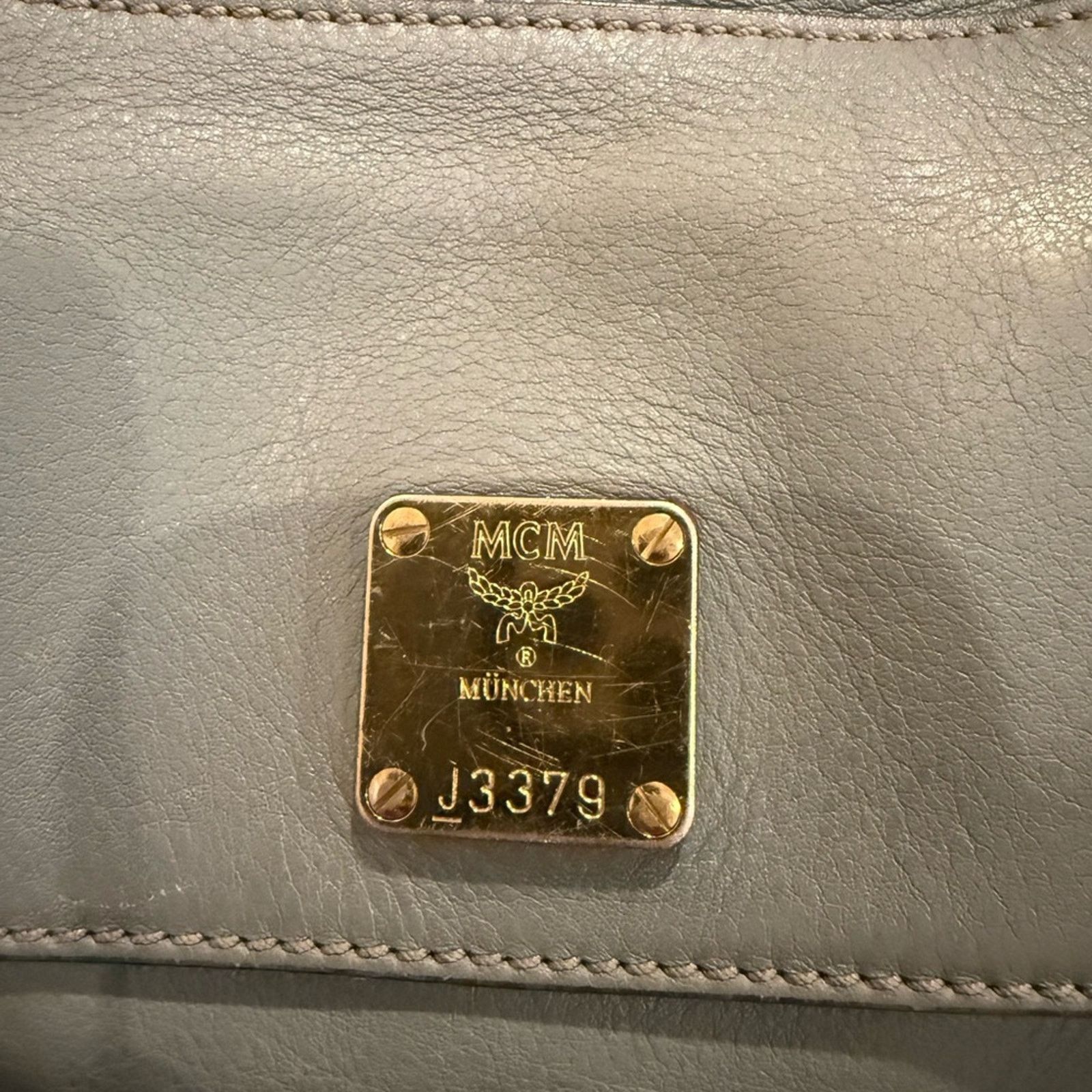 MCM MCM Chocolate gray Leather 2-Way Size ONE SIZE - 2 Thumbnail