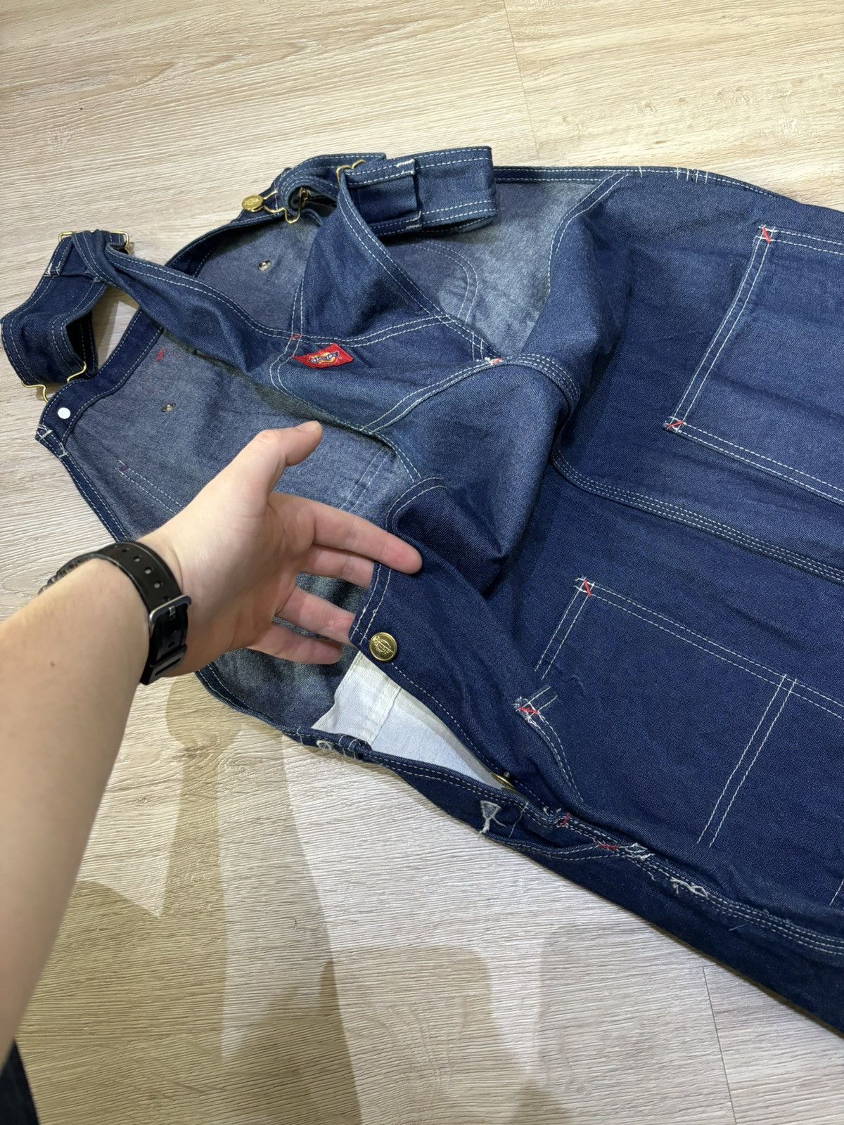 Dickies × Vintage Dickies Double Logo Overalls Vintage36x34Very Good Condition Size US 36 / EU 52 - 15 Thumbnail