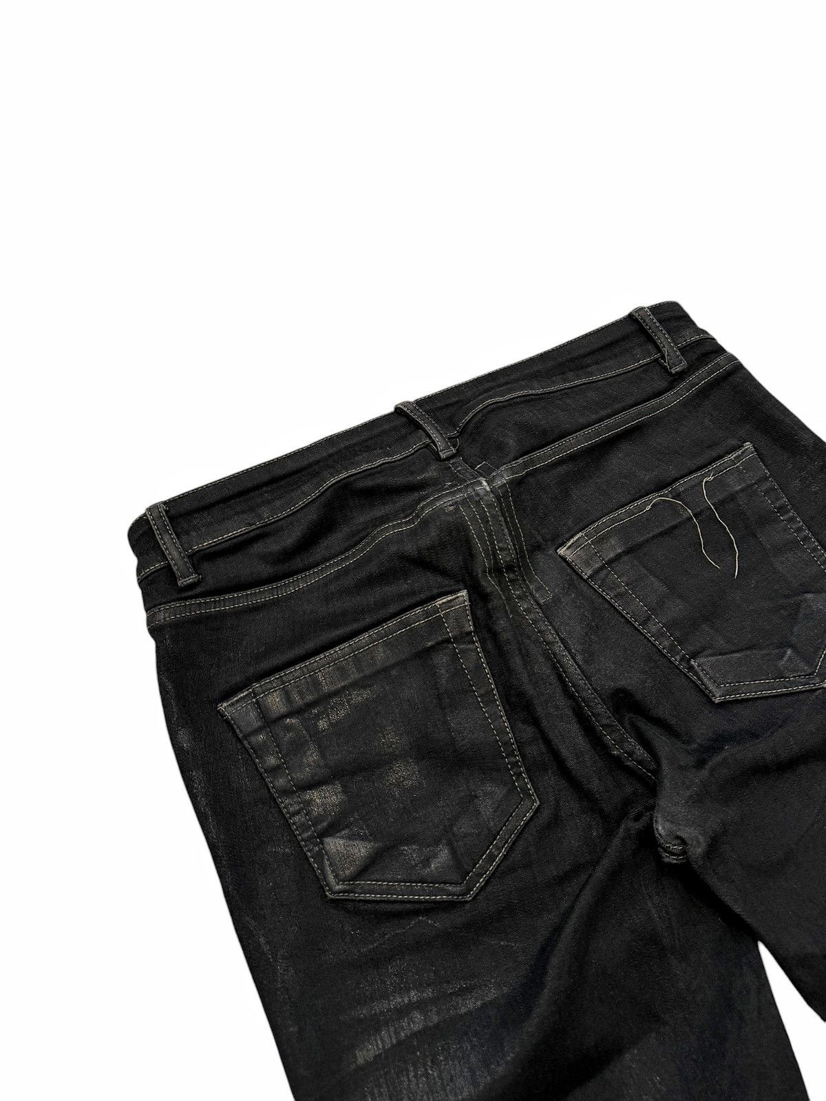 Rick Owens ★ Foil Waxed Tyrone Bootcut Denim Size US 32 / EU 48 - 9 Thumbnail