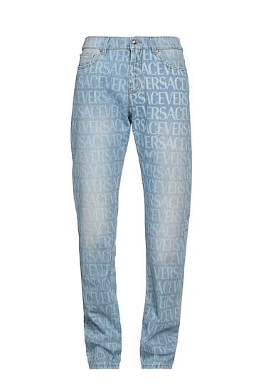 Versace Versace Blue Allover Jeans Size US 32 / EU 48 - 1 Thumbnail