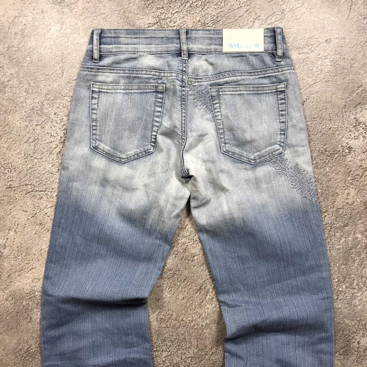 Vintage Vintage 90s Distressed Baggy Wide Leg Jeans Grunge Y2K 25 Size 25" / US 0 / IT 36 - 5 Thumbnail