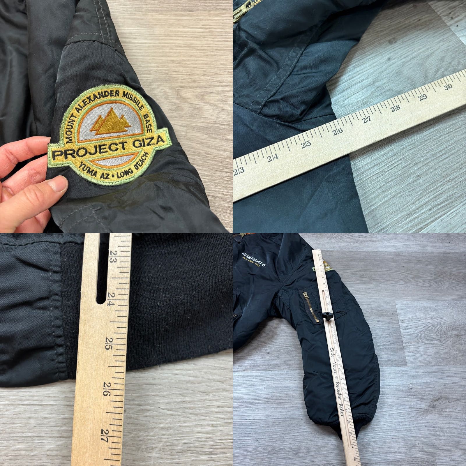 Alpha Industries VINTAGE Rare 1993 Stargate Film Cast and Crew Alpha Industries Bomber Jacket XL Mens Black Nylon Bomber Jacket XL Size US XL / EU 56 / 4 - 8 Thumbnail