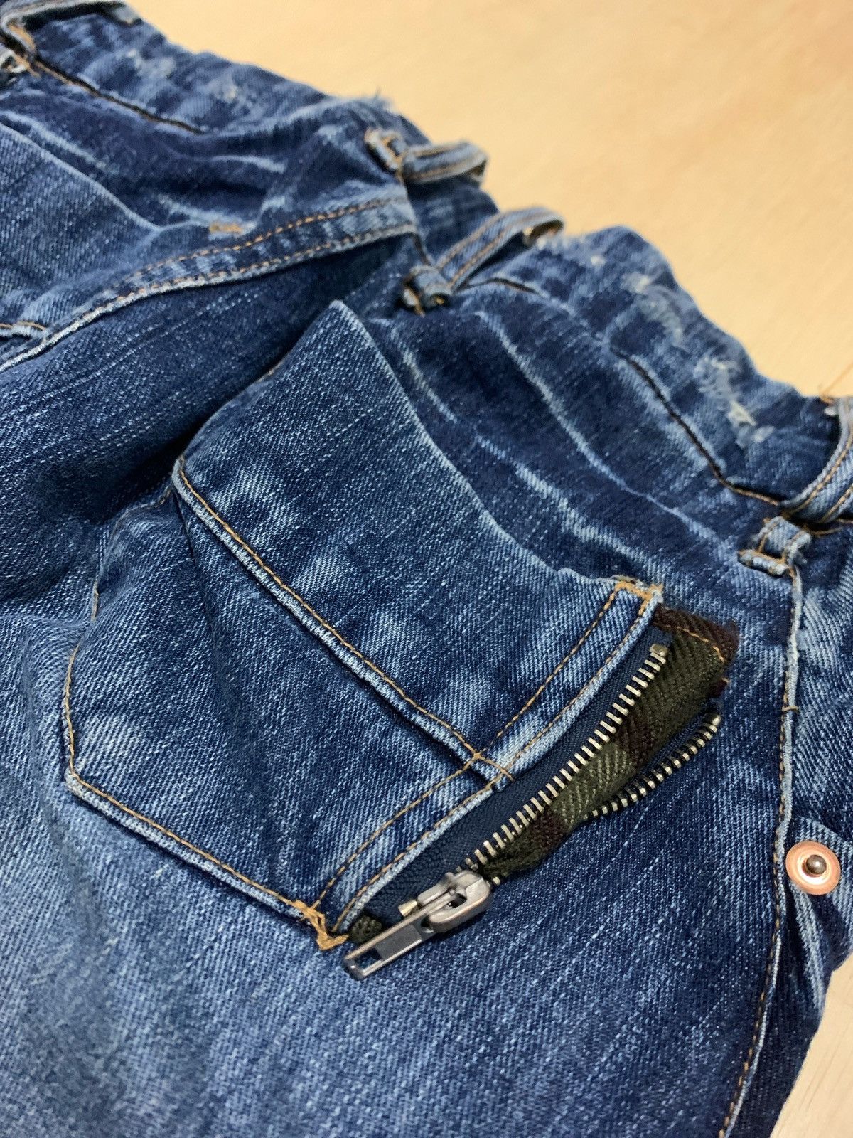 Hysteric Glamour Y2k Olive des Olive Multi Zipper Jeans Size US 32 / EU 48 - 8 Thumbnail
