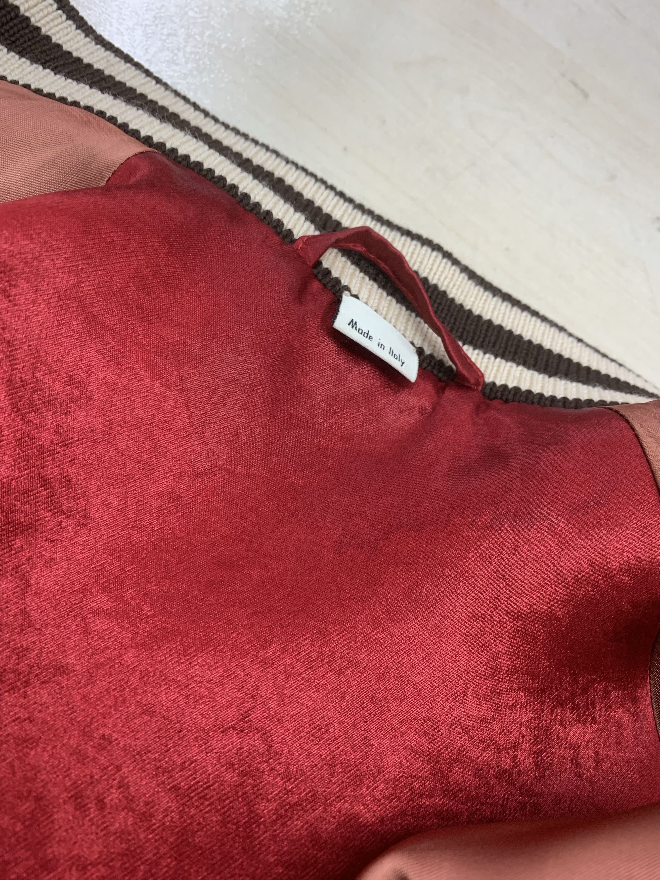 Gucci Gucci Baroque Floral Embroidered Jacket Burgundy (44) Size US S / EU 44-46 / 1 - 8 Thumbnail