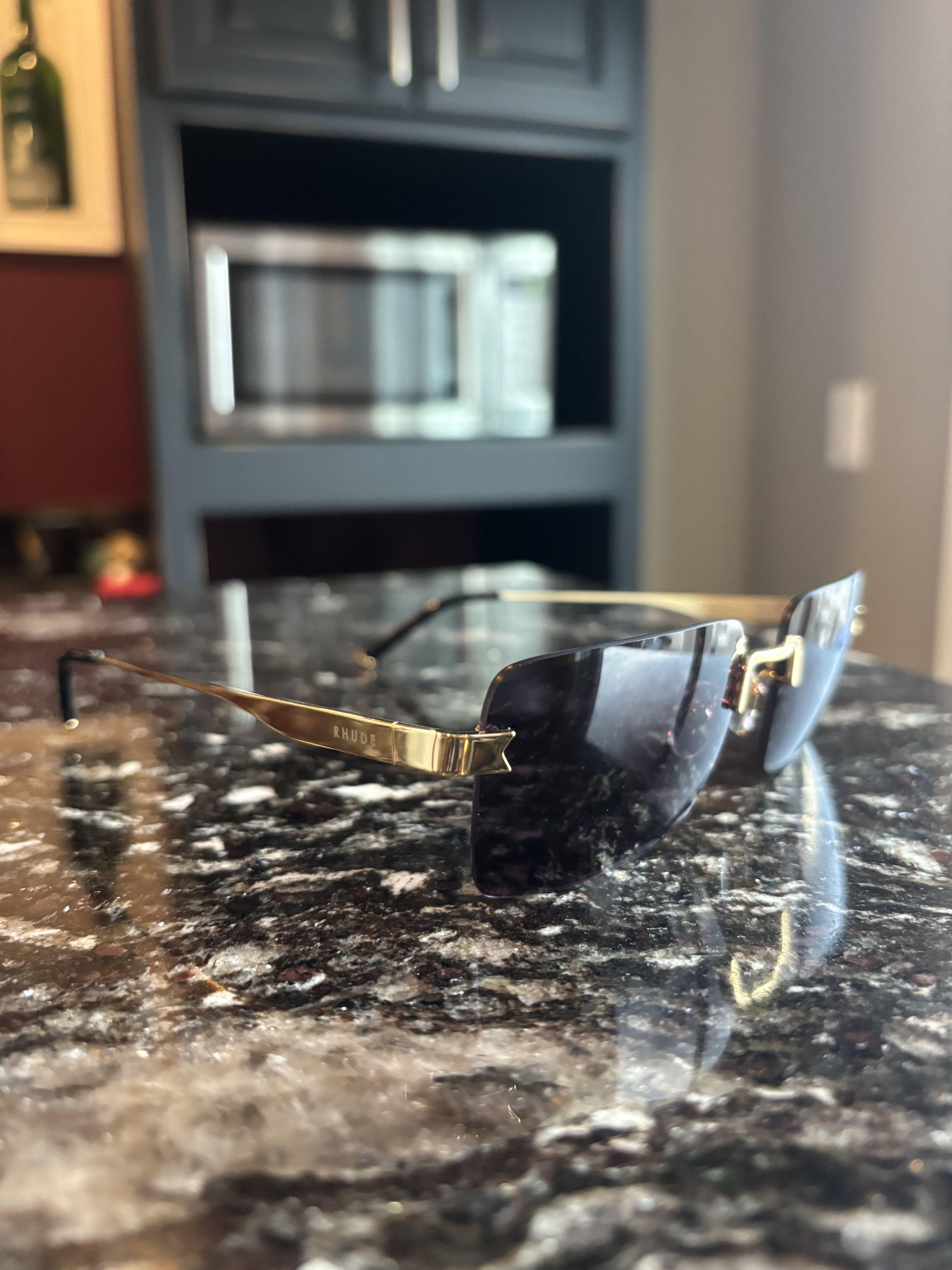 Rhude Rhude new money frames sunglasses Gold Size ONE SIZE - 2 Thumbnail