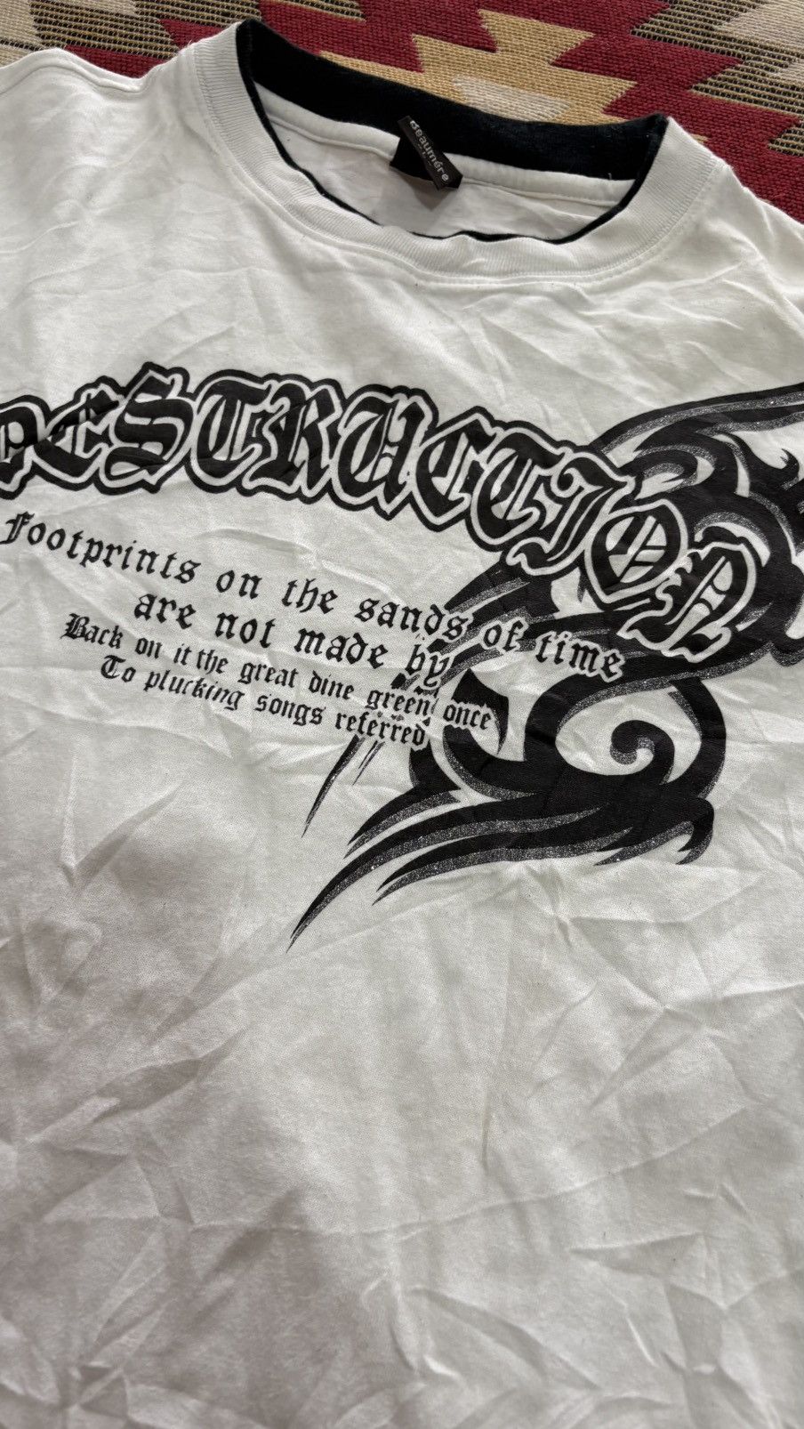 If Six Was Nine ‼️BEAUMERE SHIRT CROSS PUNK POEM BONDAGE SKULL JAPANESE Size US L / EU 52-54 / 3 - 3 Thumbnail