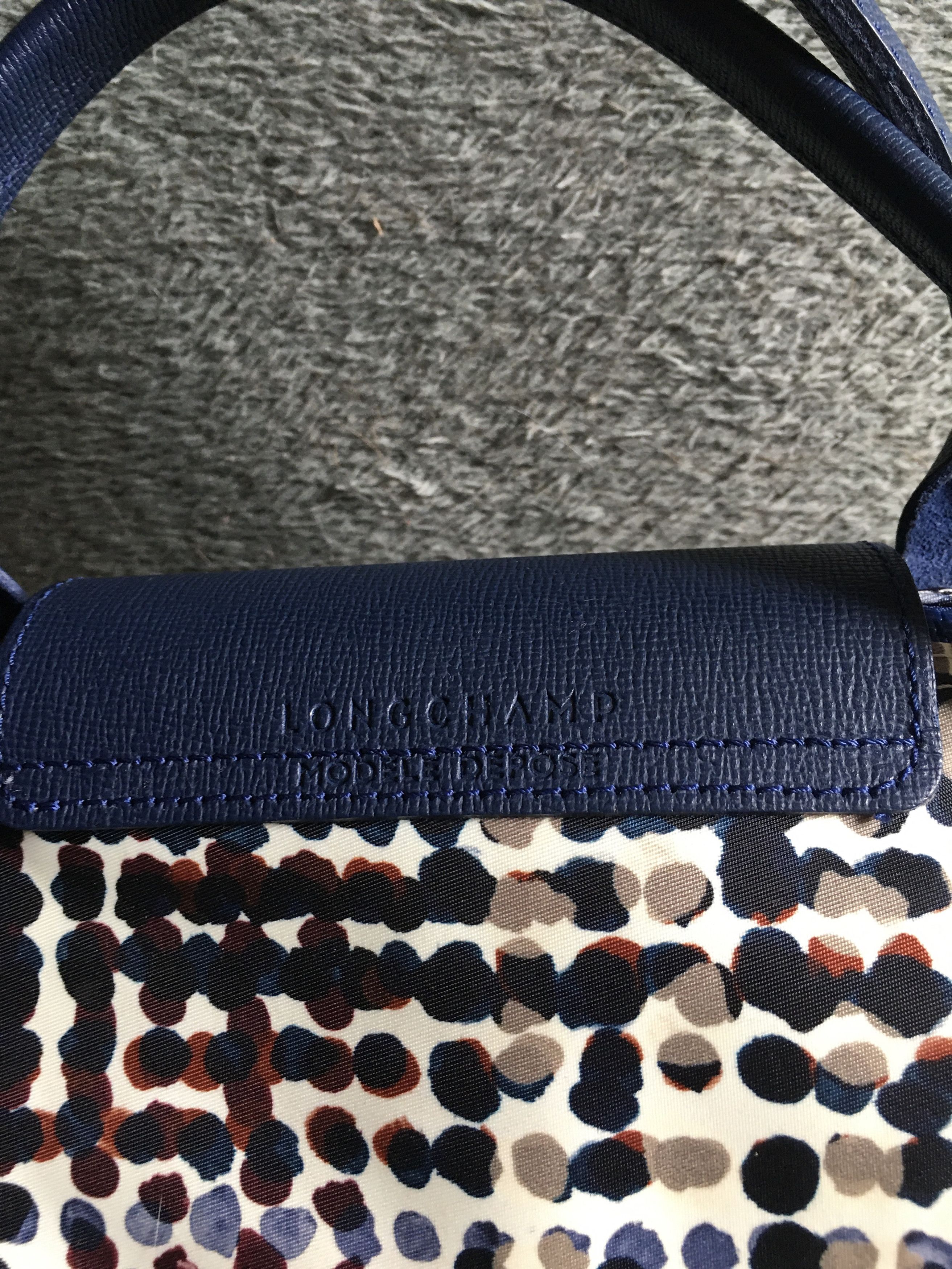 Longchamp LONGCHAMP Le Pliage Neo Blue Polka Dot Limited Edition Size ONE SIZE - 5 Thumbnail