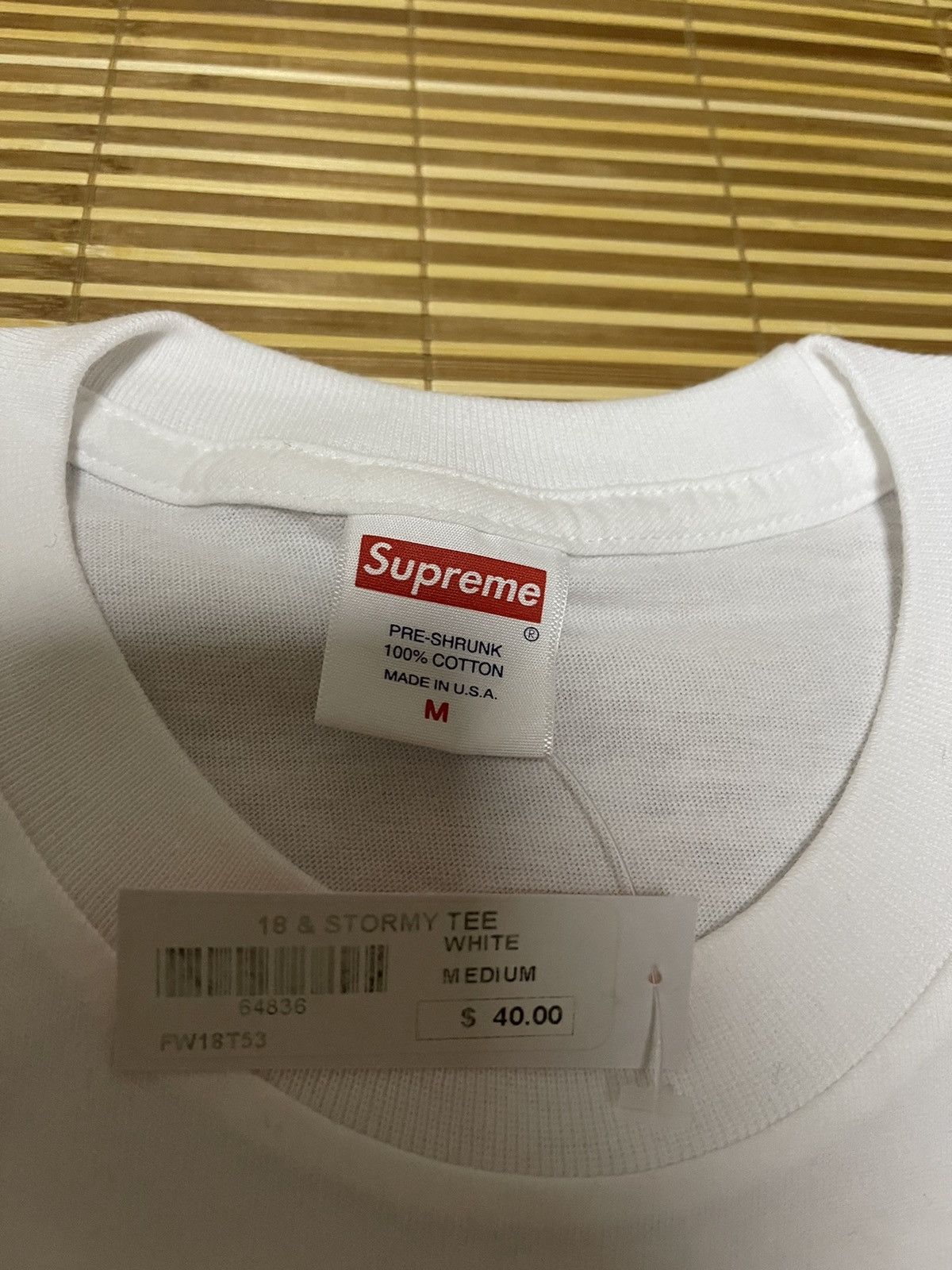 Supreme Supreme stormy tee white dswt Size US M / EU 48-50 / 2 - 2 Thumbnail