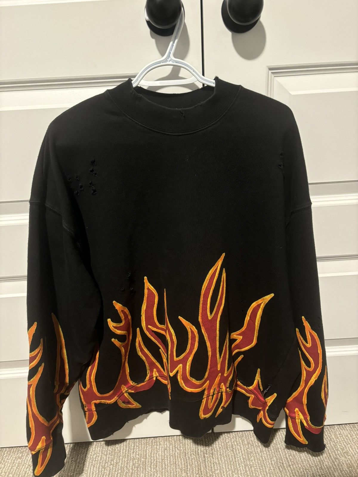 Palm Angels Hoodie Flames | Grailed