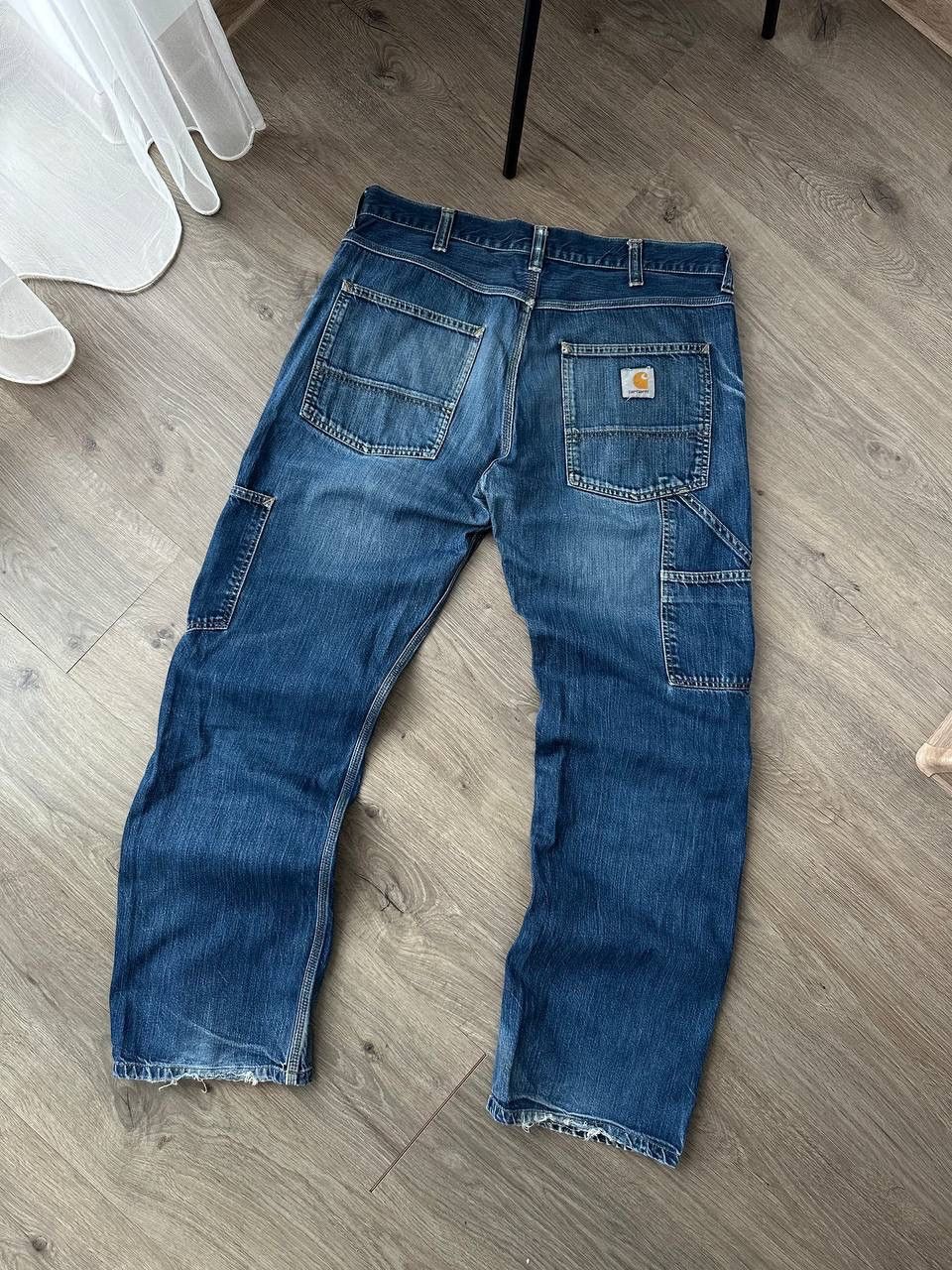 Carhartt × Carhartt Wip × Vintage Vintage Distressed Carhartt Trax Denim Pants Size US 34 / EU 50 - 2 Thumbnail