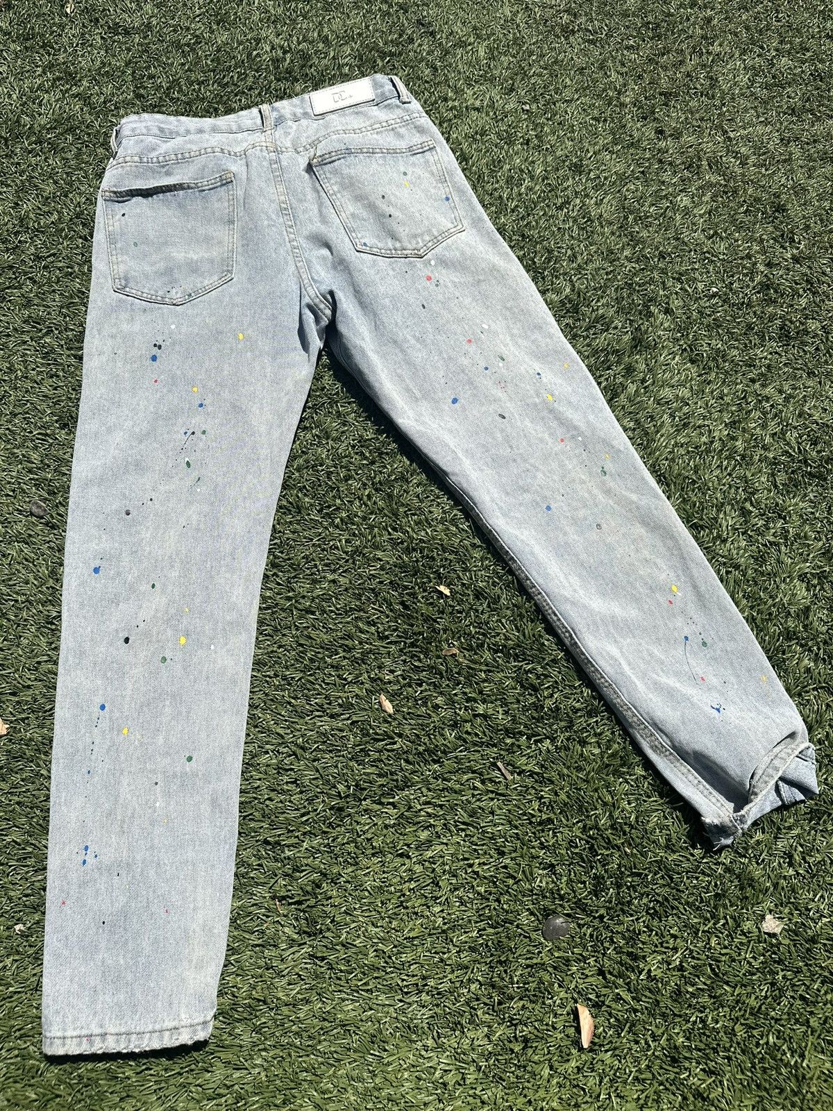 Japanese Brand × Vintage Thrifted Paint Splatter Jeans Size US 30 / EU 46 - 4 Thumbnail