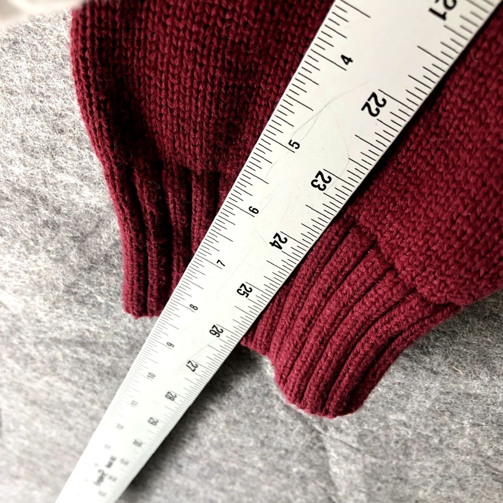 Vintage L.L. Bean Sweater Mens XL Wine Red 1/4 Zip Cotton Thick Knit Pullover Winter Size US XL / EU 56 / 4 - 8 Thumbnail