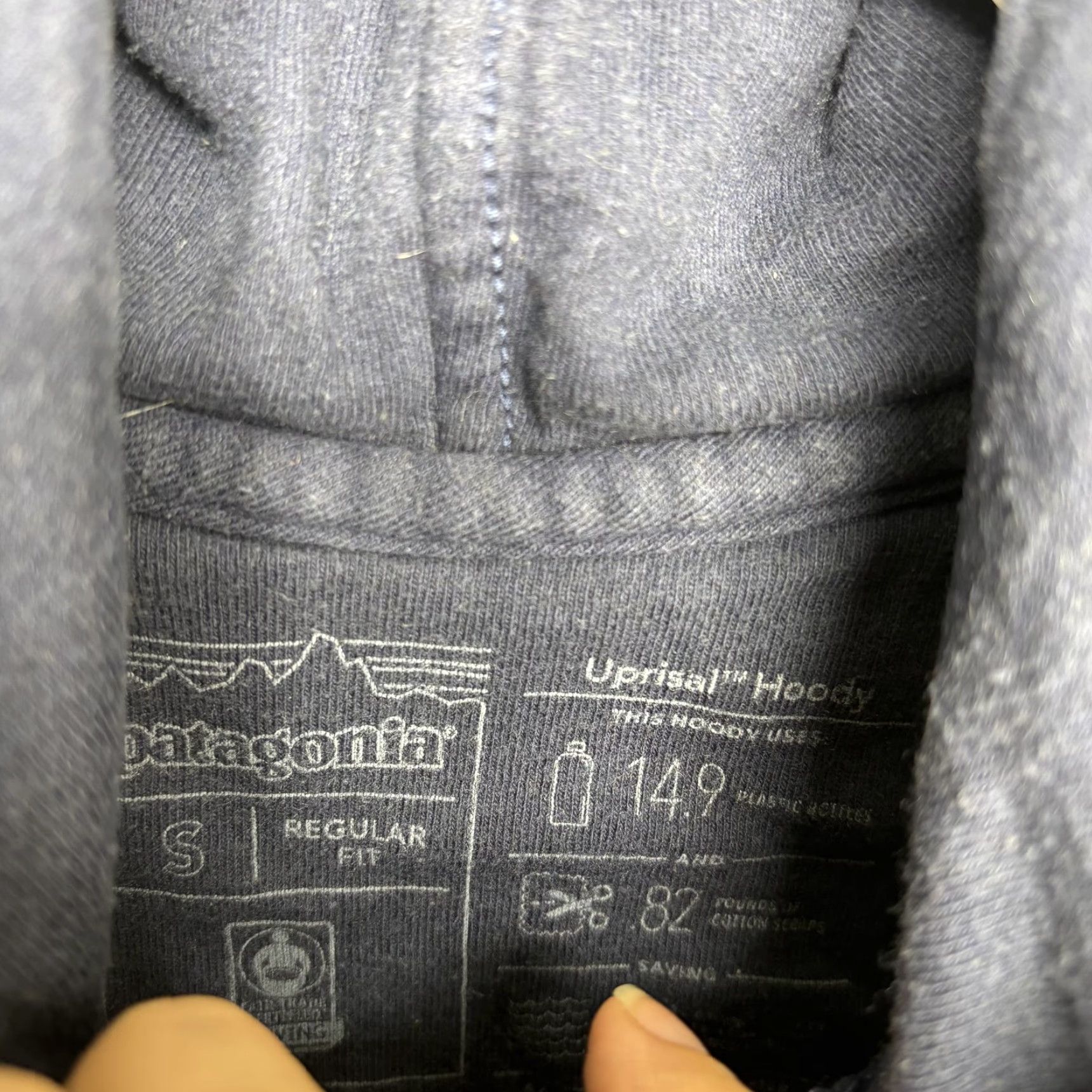 Patagonia Patagonia Hoodie Mens Small Uprisal Pullover Sweatshirt Mountain Graphic Blue Navy Size US S / EU 44-46 / 1 - 7 Thumbnail