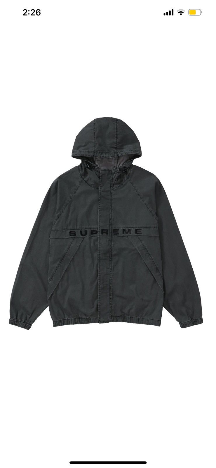 Supreme Overdyed Twill Hooded Jacket