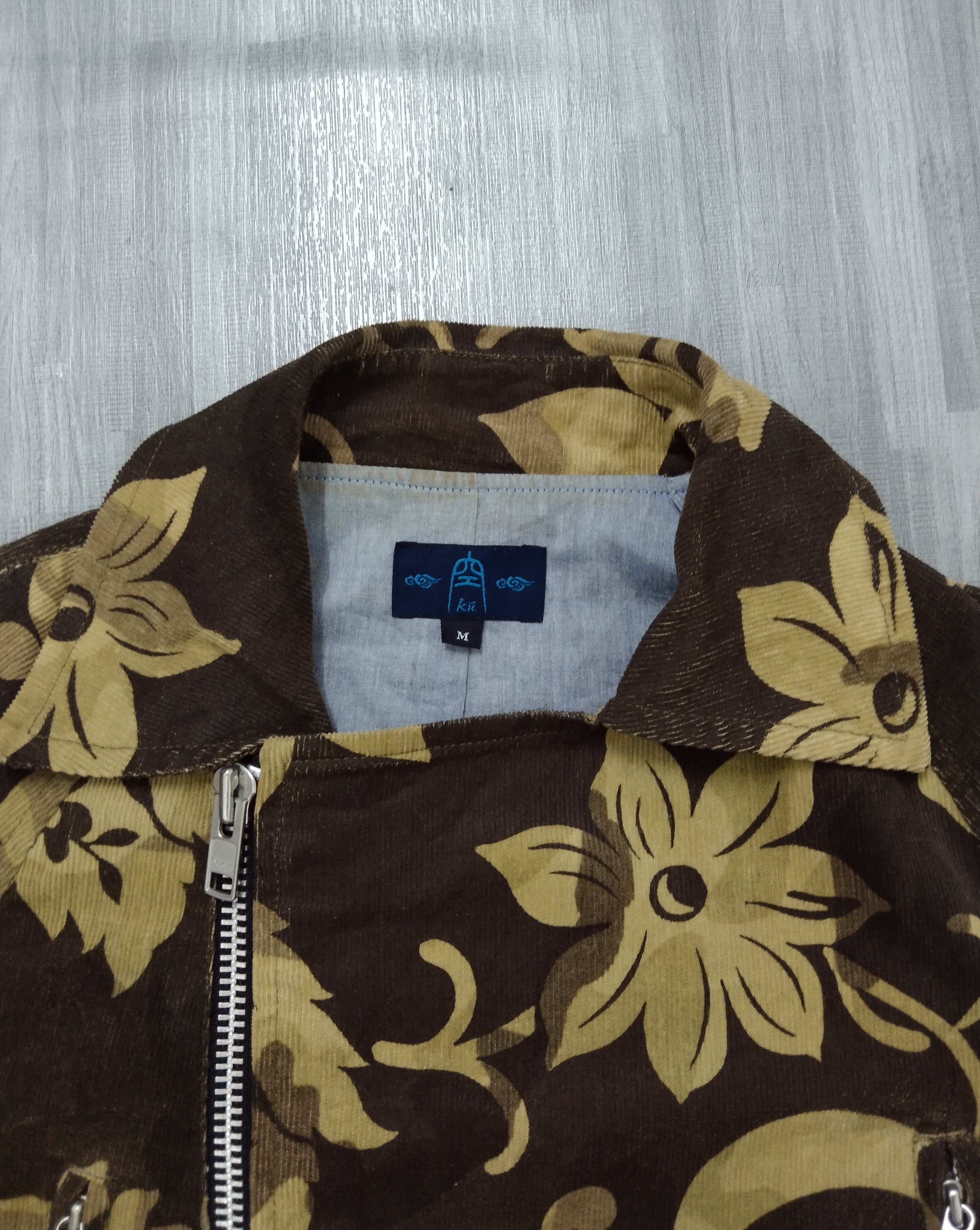 Japanese Brand DOUBLE COLLAR KU FLORAL X ANARCHY LOGO FULL PRINTED Size US S / EU 44-46 / 1 - 8 Thumbnail