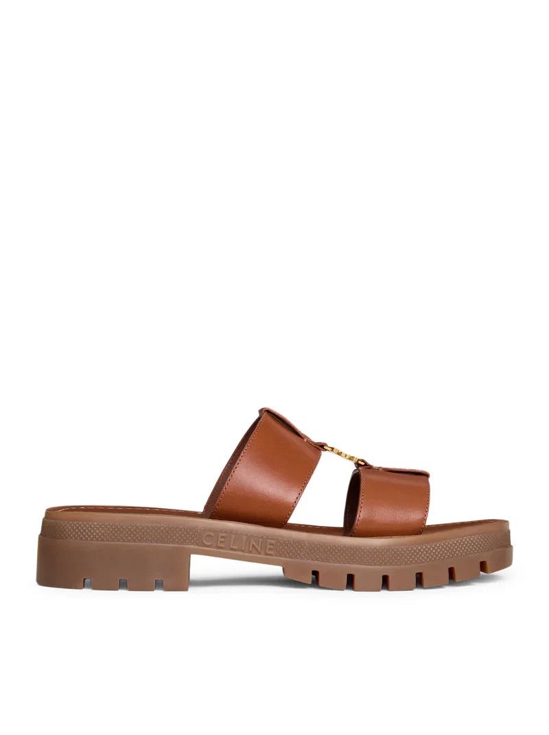 Celine CELINE Clea $970 Tan Leather Mules New & Authentic Size US 6 / IT 36 - 1 Thumbnail