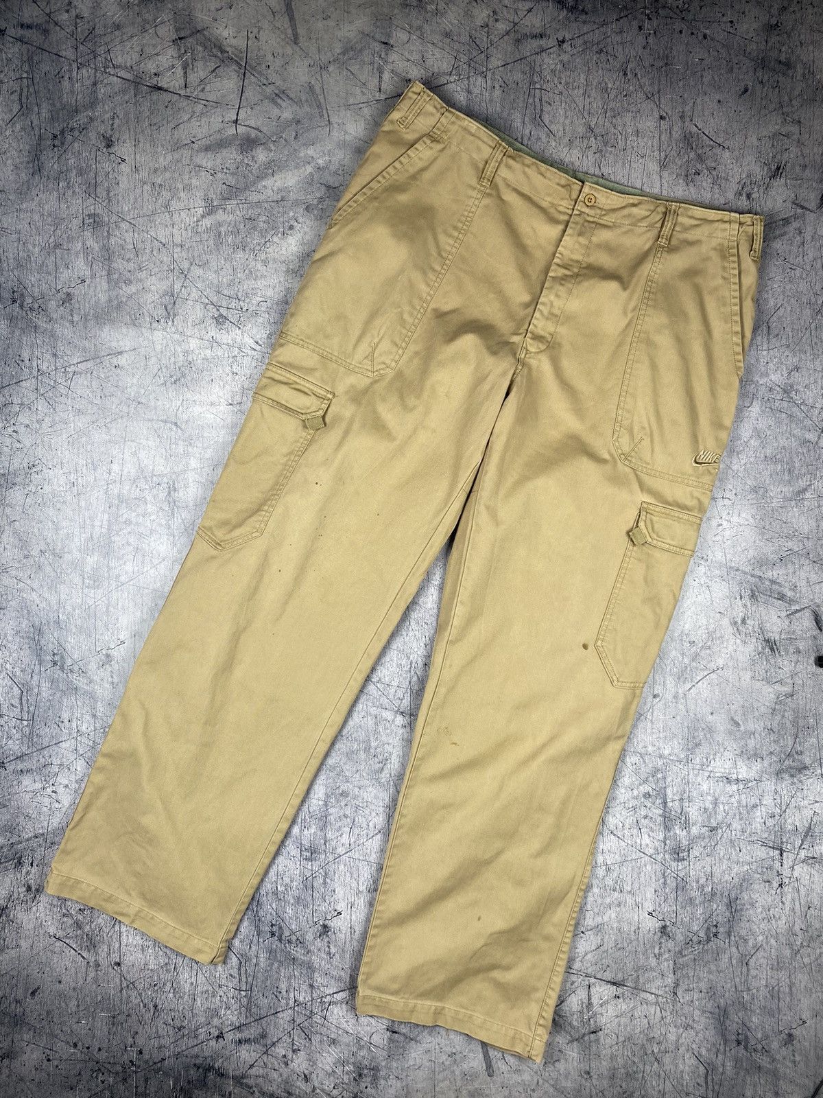 Nike × Vintage Vintage Nike Cargo Drill Pants Y2K Baggy Gorpcore Size US 36 / EU 52 - 3 Thumbnail