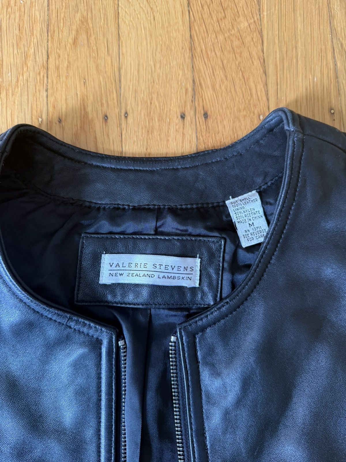 Other Valerie Stevens Black Leather Vest Size M / US 6-8 / IT 42-44 - 4 Thumbnail