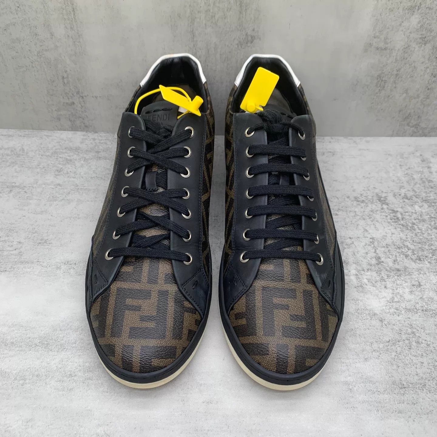 Fendi FENDI low-top FF print brown sneaker EU45 Size US 12 / EU 45 - 4 Thumbnail