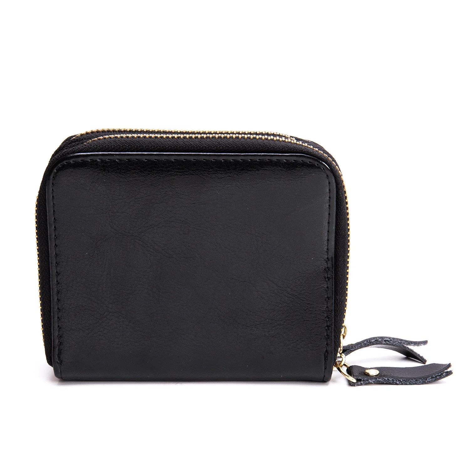 Yohji Yamamoto Double Zip Leather Wallet in Black Size ONE SIZE - 1 Thumbnail