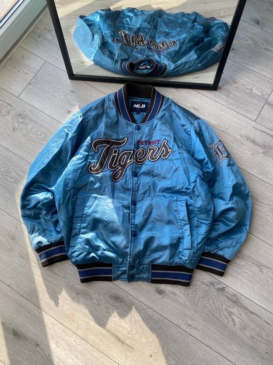 Chapeau vintage années 90 Detroit Tigers jumeaux bleu marine logo D