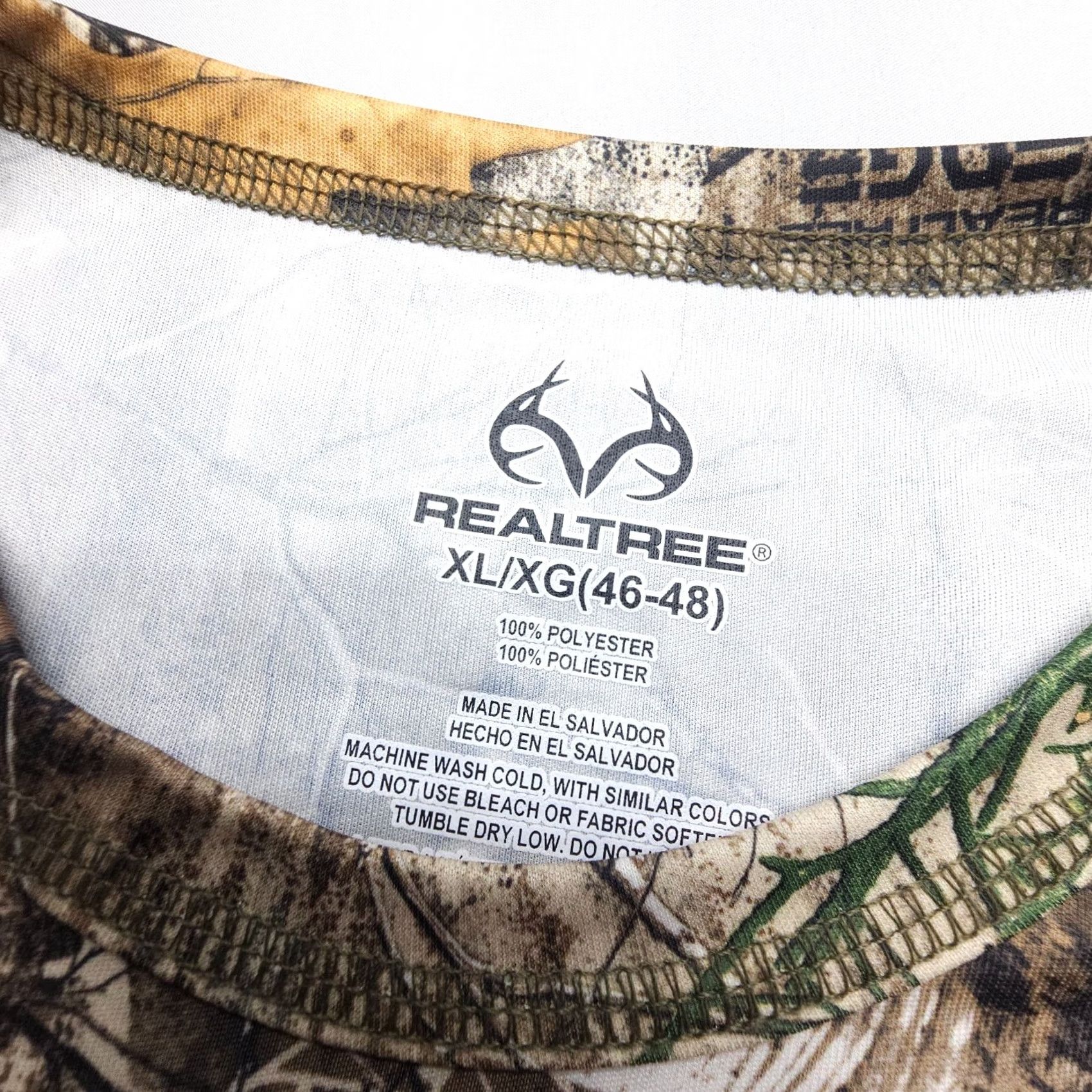 Realtree Realtree Edge Camo Long Sleeve Shirt Mens XL Stretch Wicking Hunting Light Size US XL / EU 56 / 4 - 3 Thumbnail
