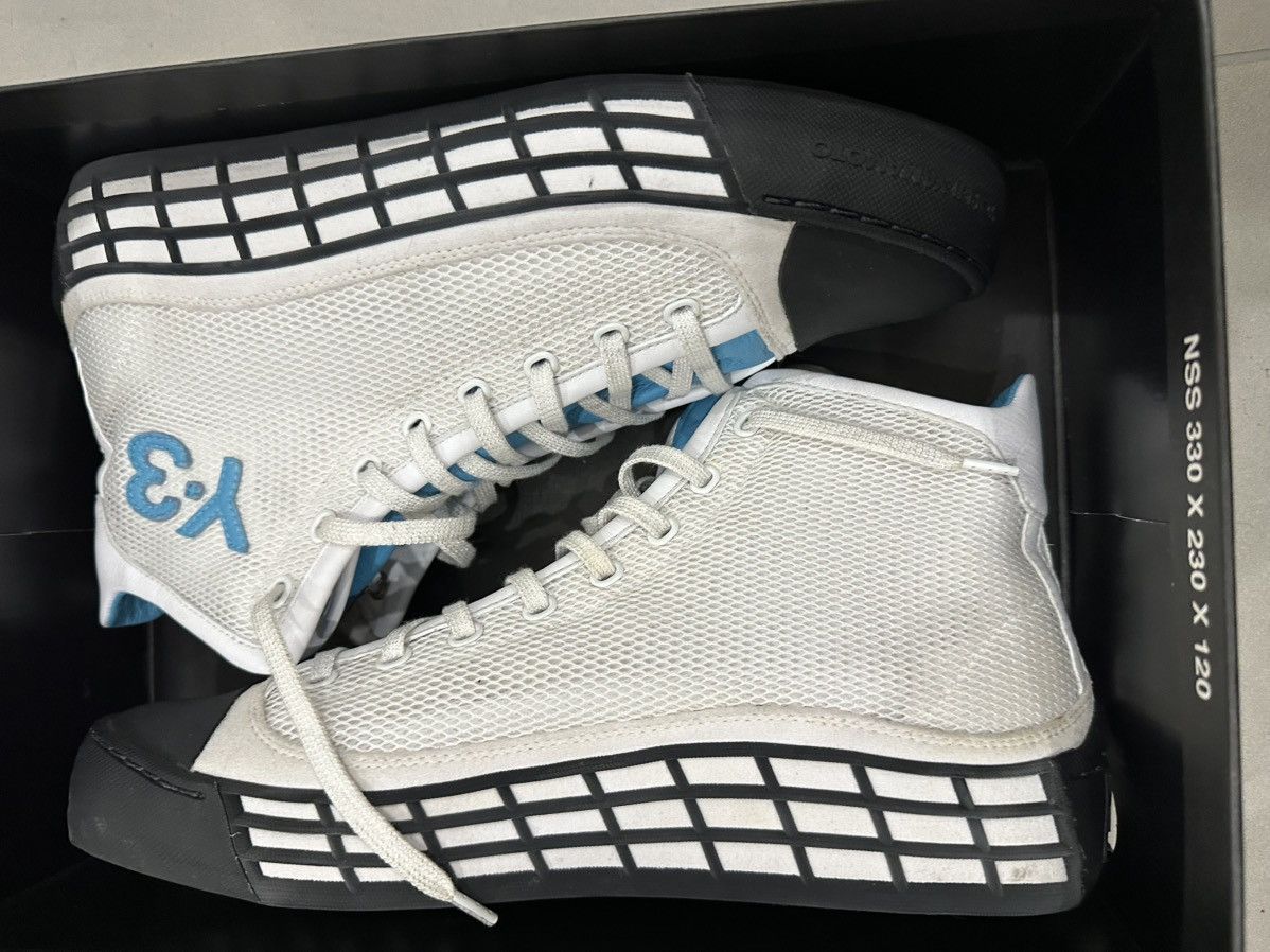 Yohji Yamamoto Y-3 New Ball High Top Sneakers Yohji Yamamoto x Adidas 44 EU Size US 10 / EU 43 - 3 Thumbnail