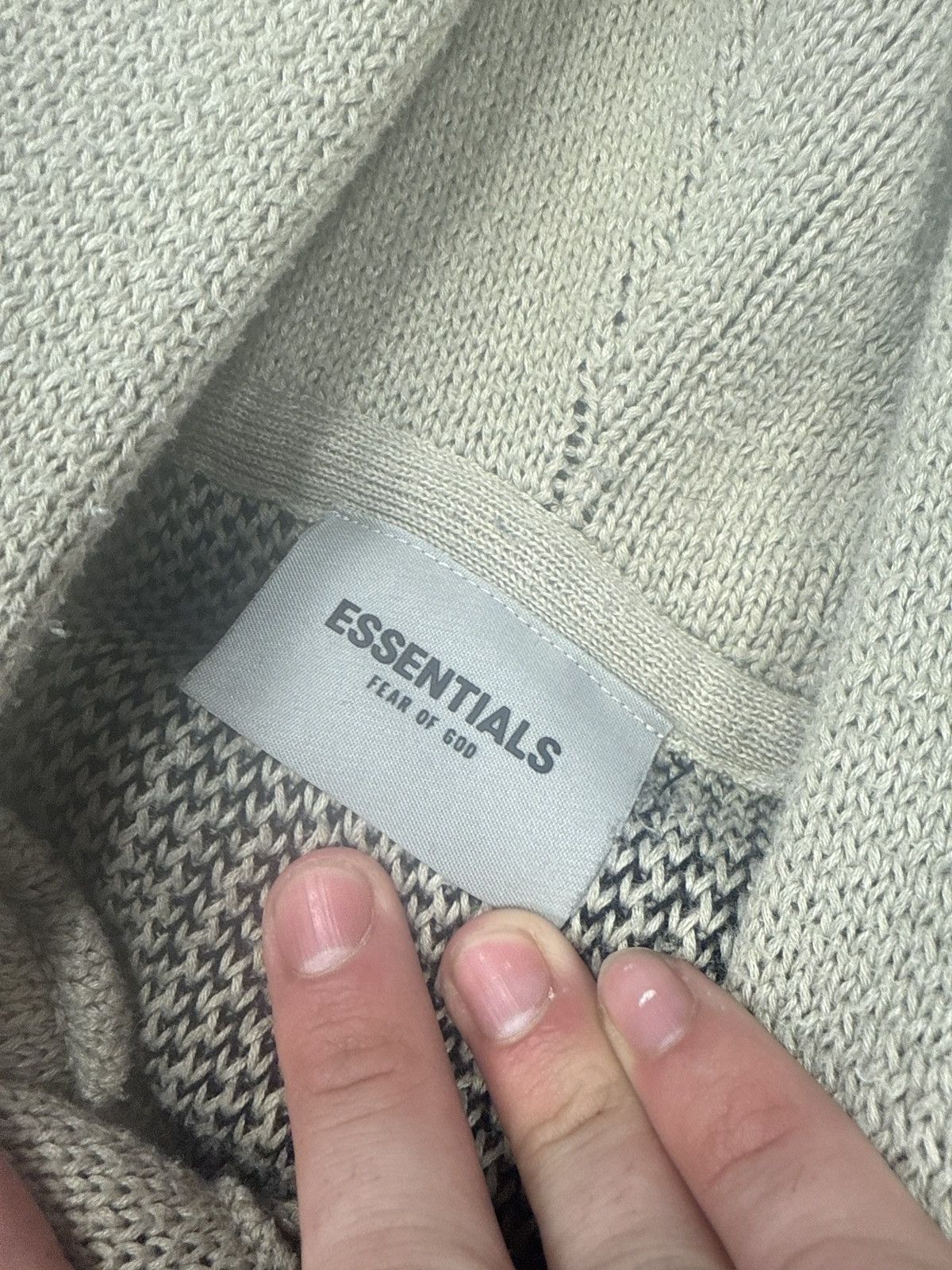Essentials Fear of god essentials olive knitted hooded sweatshirt xl Size US XL / EU 56 / 4 - 7 Thumbnail