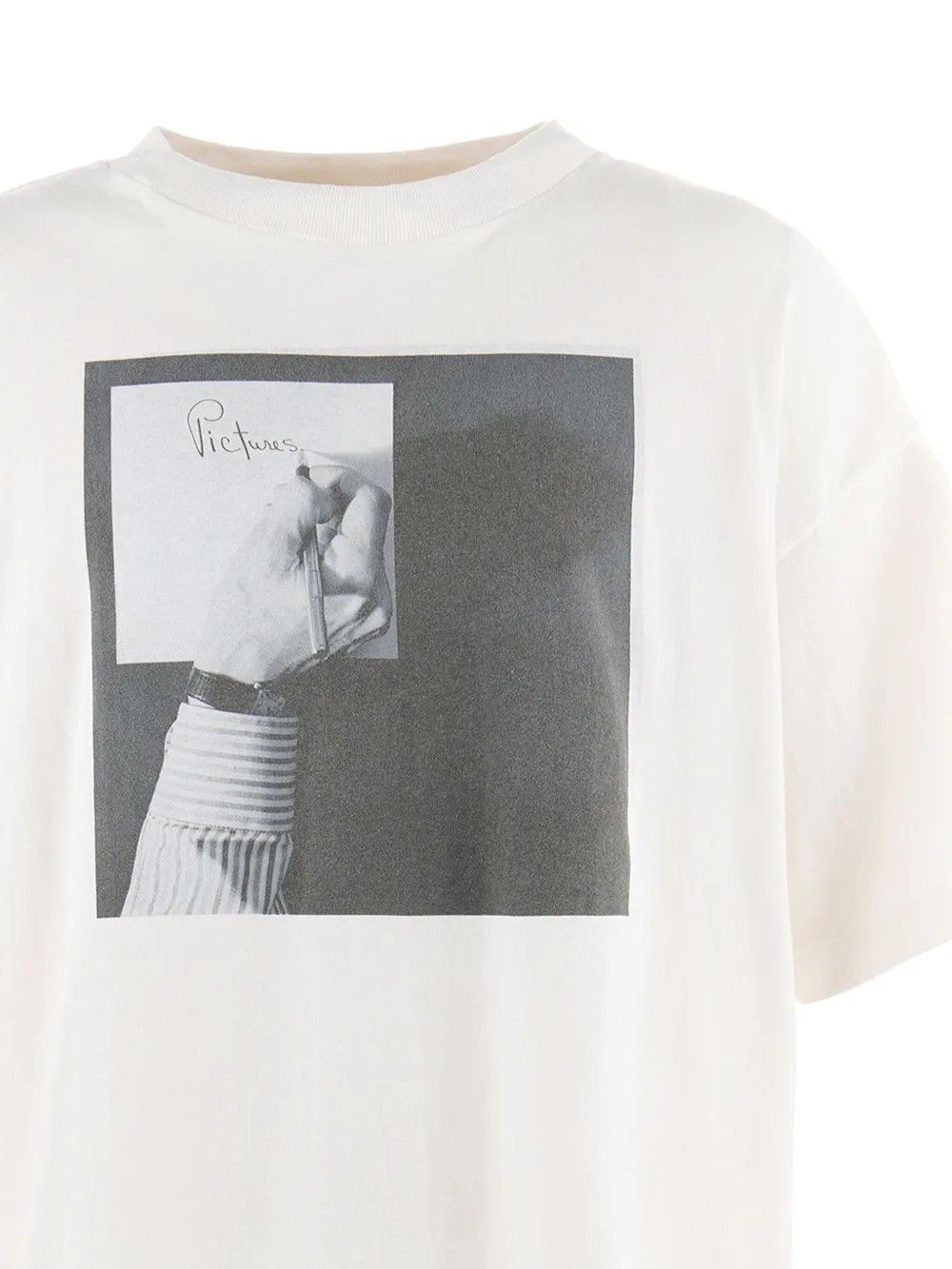 Saint Michael o1mle0326 Pictures Short Sleeve Tee Shirt in White Size US S / EU 44-46 / 1 - 2 Thumbnail