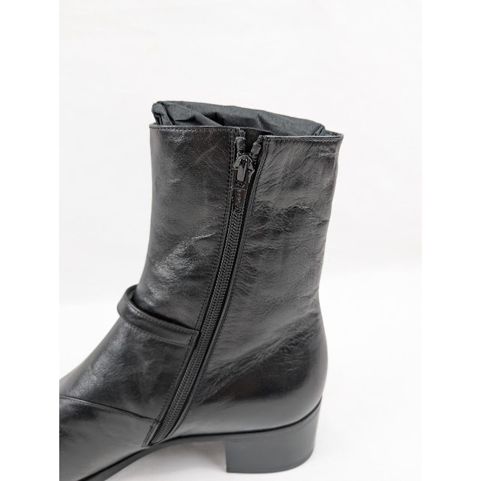 Saint Laurent Paris o1rshd1 Vlad 45 Zipped Boots in Black Size US 11.5 / EU 44-45 - 9 Thumbnail