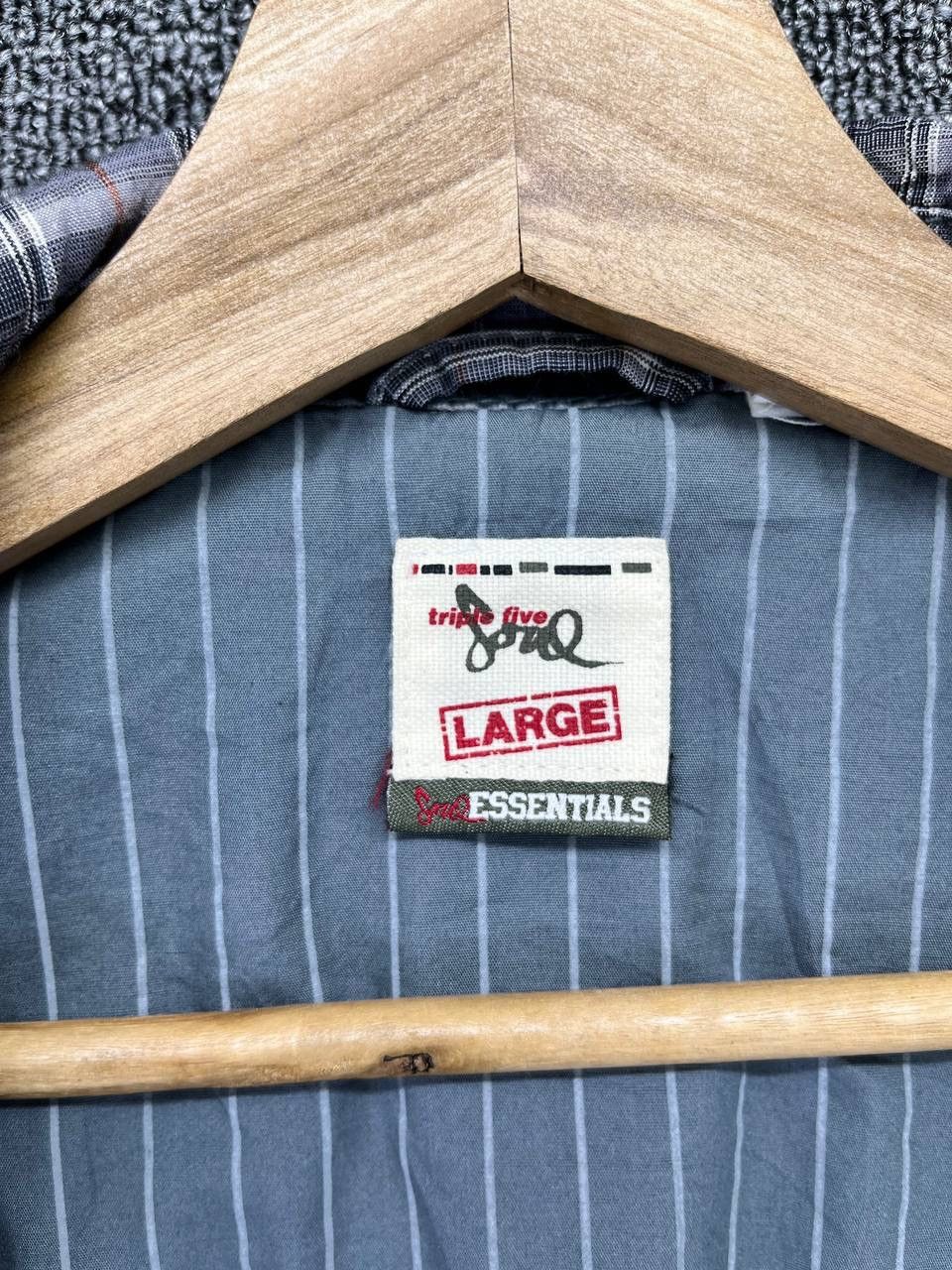 Japanese Brand Vintage Triple Five Soul Essentials Shadow Plaid Rare Jacket Size L / US 10 / IT 46 - 8 Thumbnail