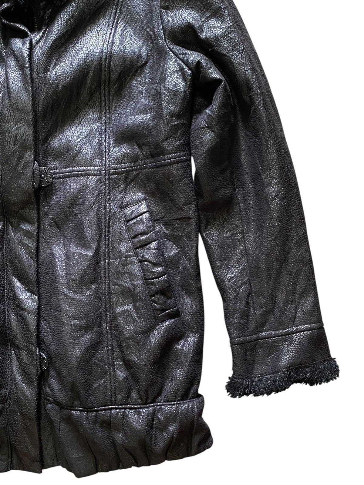 Japanese Brand Vtg Snake Skin Arte Soie Fur Leather Jacket Size US S / EU 44-46 / 1 - 4 Thumbnail