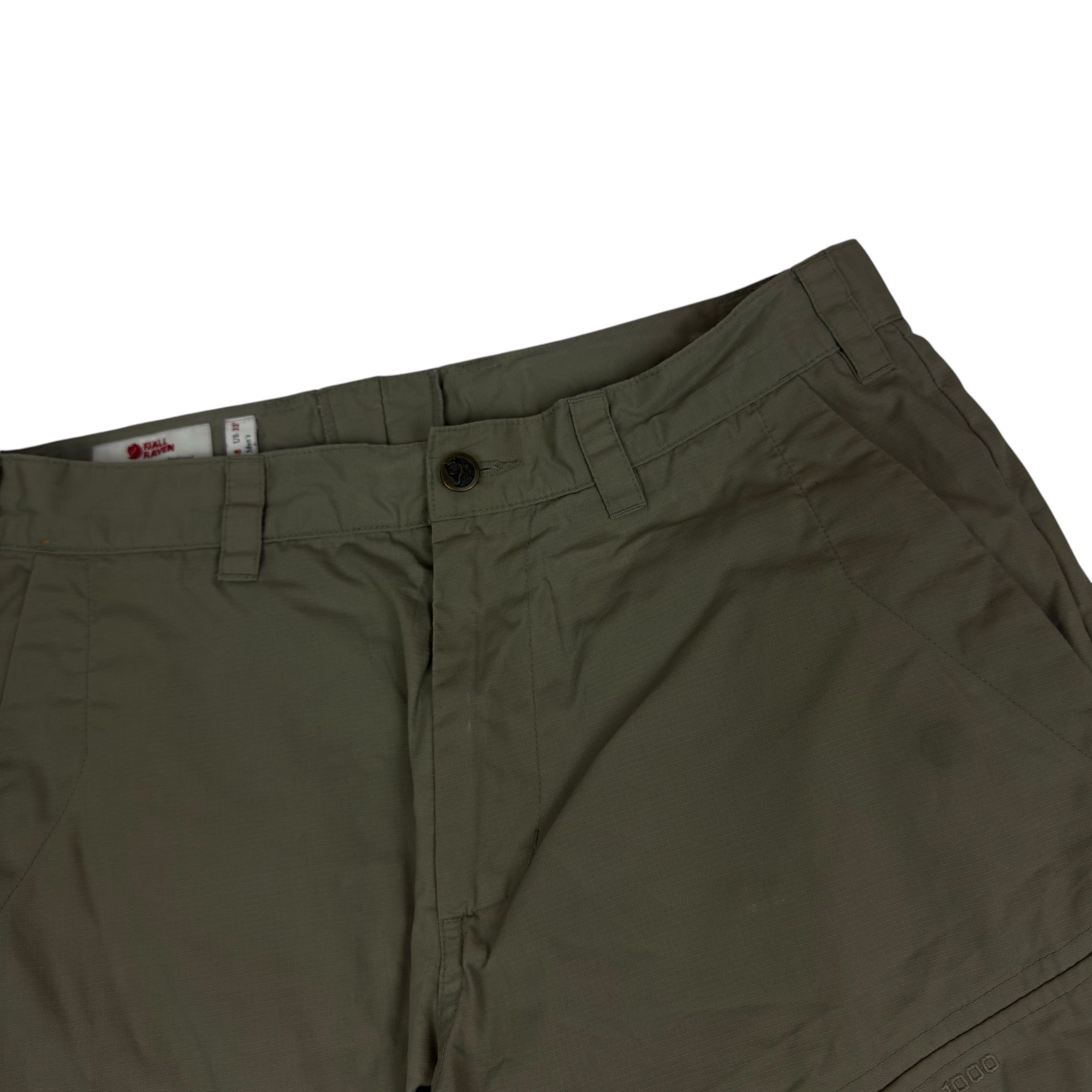 Fjallraven Fjallraven Ruaha Men's Olive Comfort Fit Mid Waist Shorts 32 Size US 32 / EU 48 - 3 Thumbnail