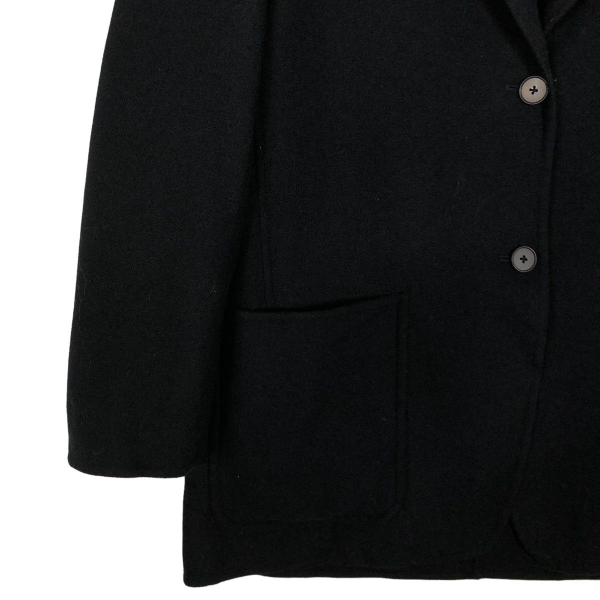 Japanese Brand 🔥Rich Black Wool Chore Jacket Work Uniqlo Undercover Japan Size US XL / EU 56 / 4 - 4 Thumbnail
