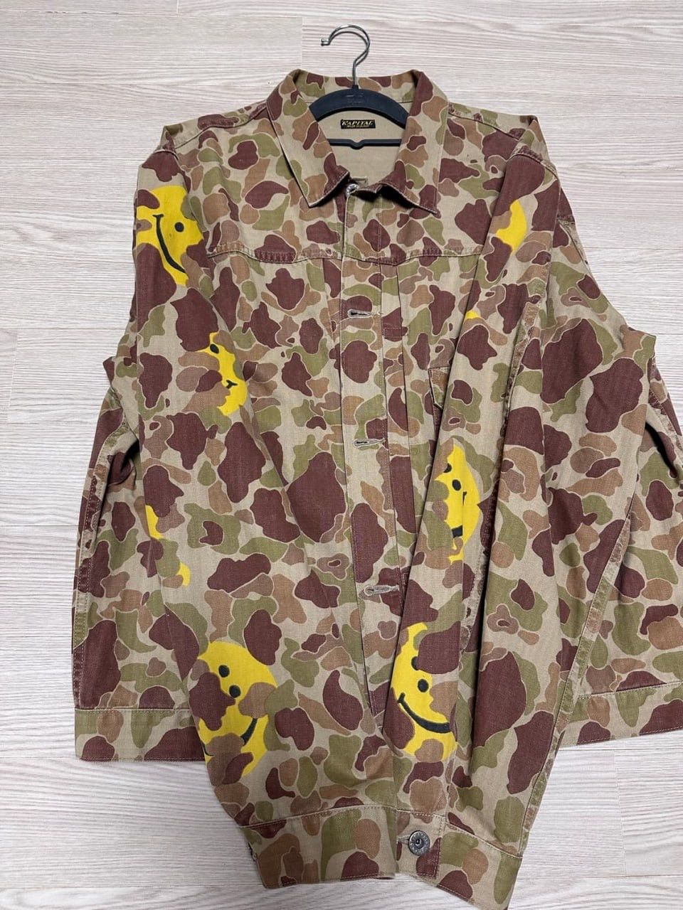 Kapital Kapital herringbone work smiley trucker jacket Size US XL / EU 56 / 4 - 1 Thumbnail