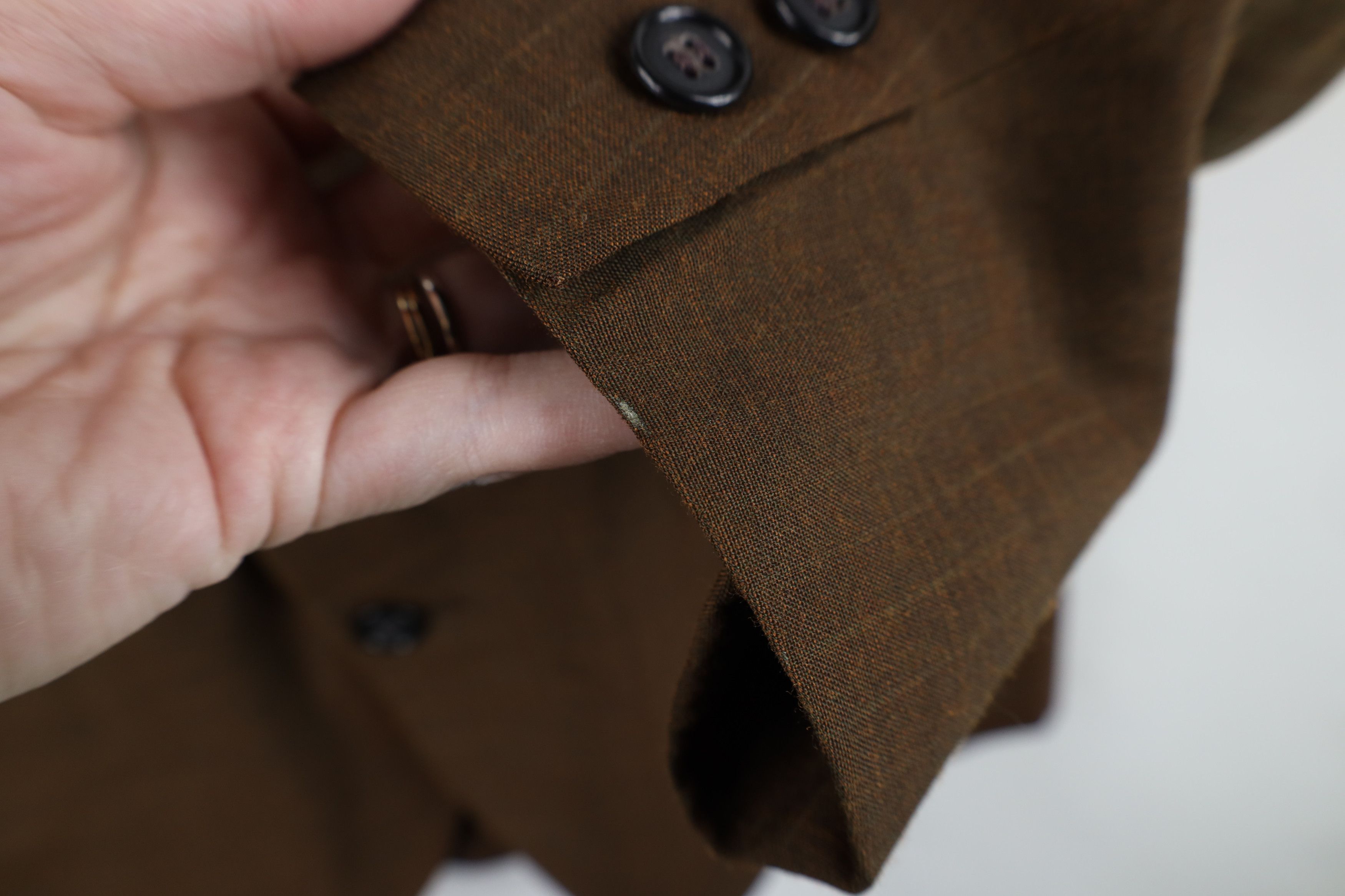 Vintage Vintage 50s Rockabilly Gabardine 2 Button Suit Coat Jacket Size US L / EU 52-54 / 3 - 4 Thumbnail