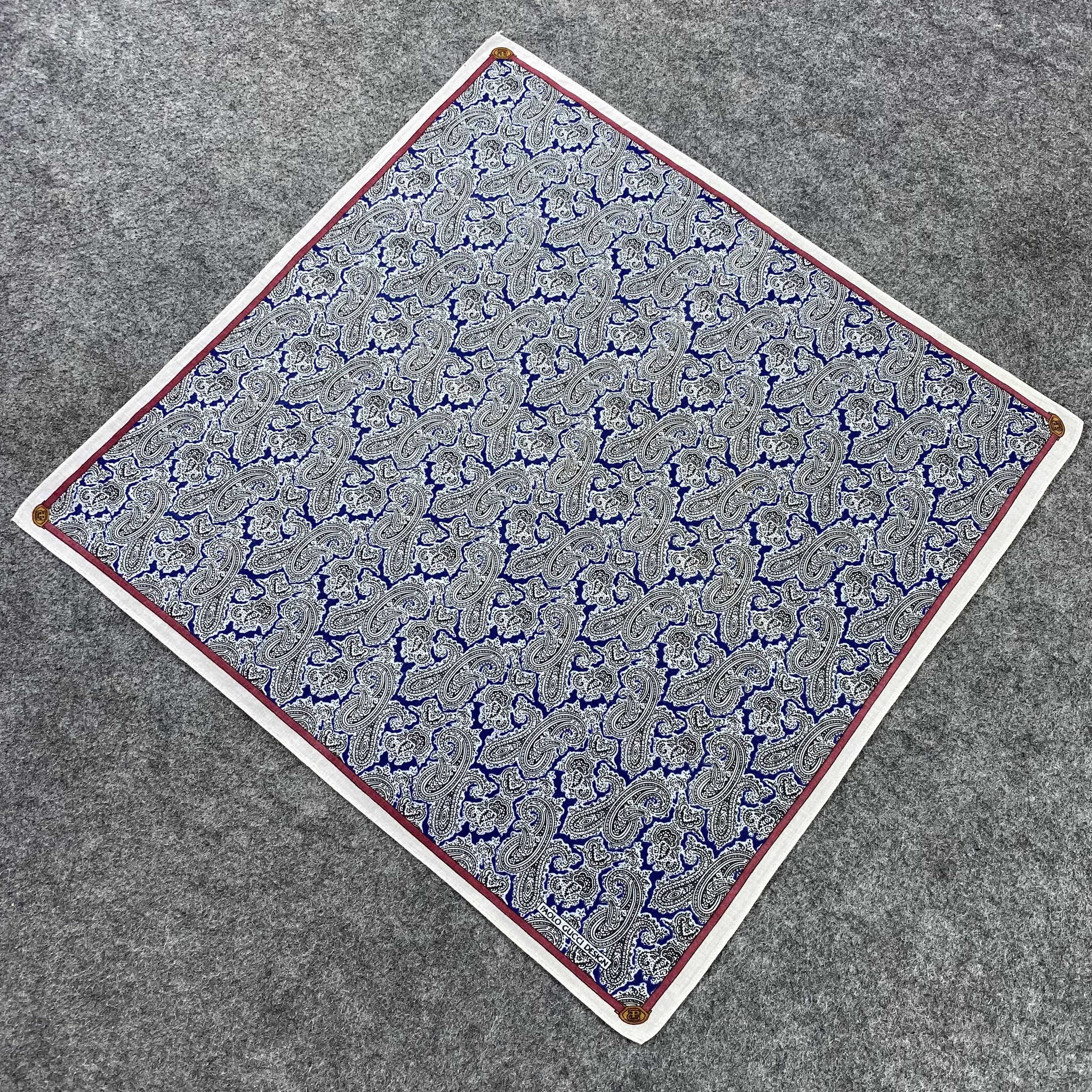 Paolo Gucci Paolo Gucci Paislee Handkerchief / Bandana /Neckerchief-B904 Size ONE SIZE - 4 Thumbnail