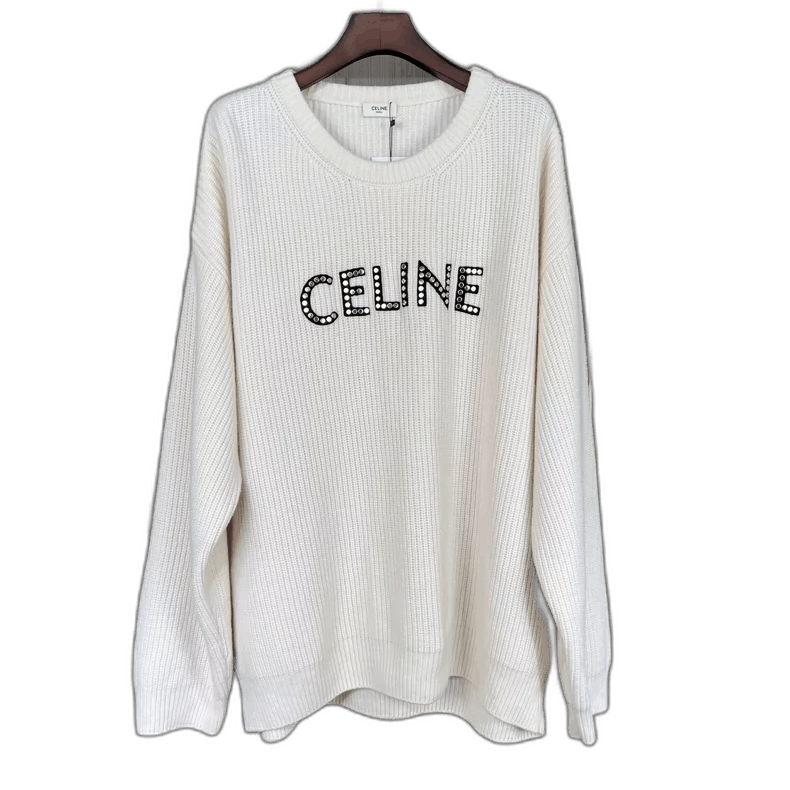 Celine Celine Knitted Sweater with Lettering Size US XL / EU 56 / 4 - 1 Thumbnail