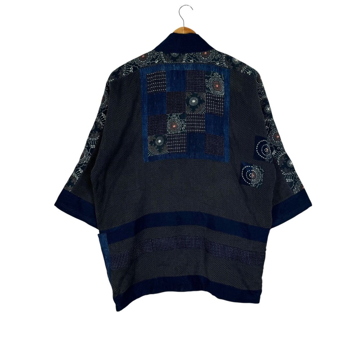 Blue Blue Japan ☀️IU BORO PATCHWORK KIMONO LIKE VISVIM Size US M / EU 48-50 / 2 - 11 Thumbnail