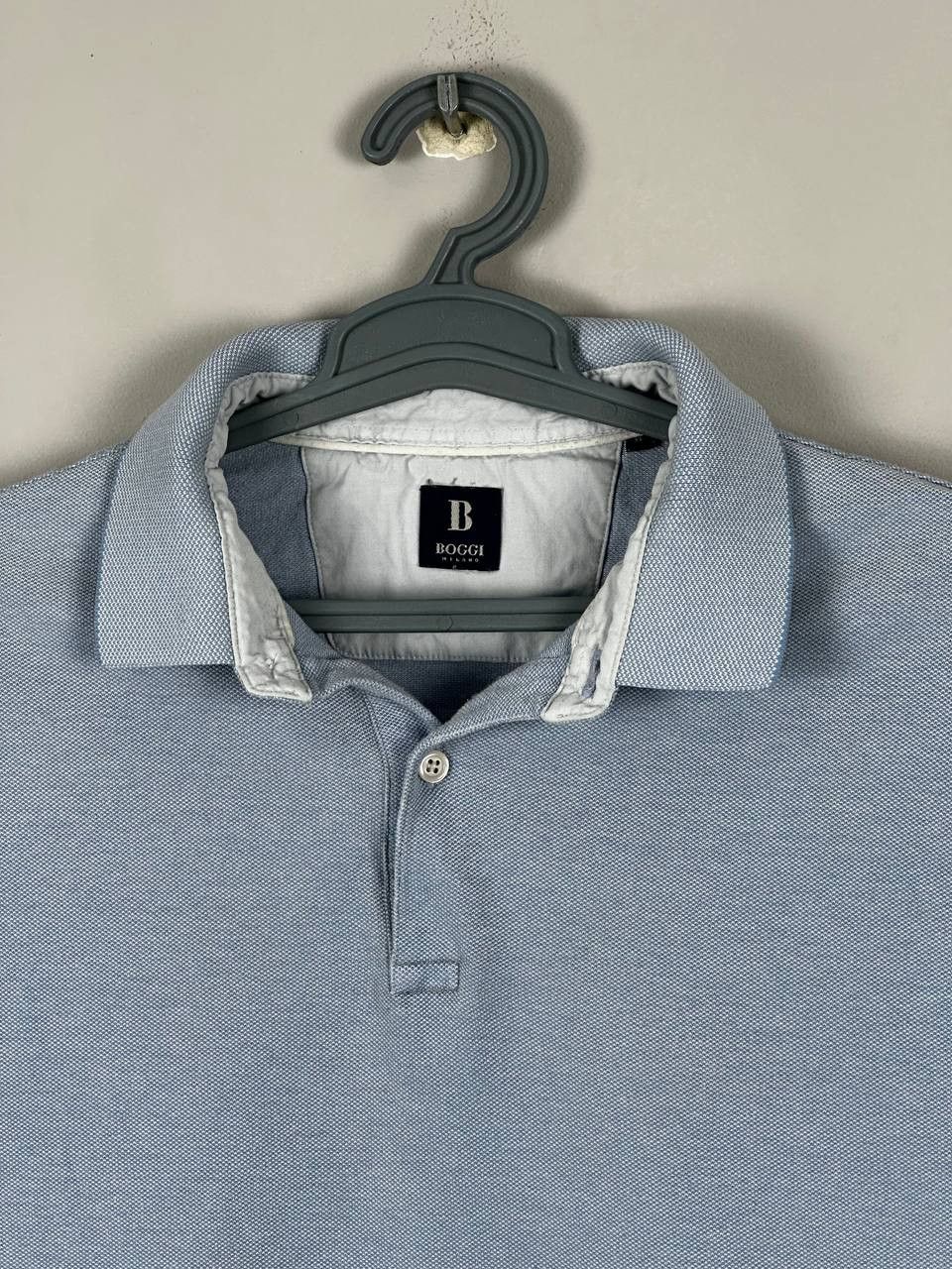 Boggi Boggi Milano Luxury Baby Blue Cotton Polo T Shirt Size US XL / EU 56 / 4 - 4 Thumbnail