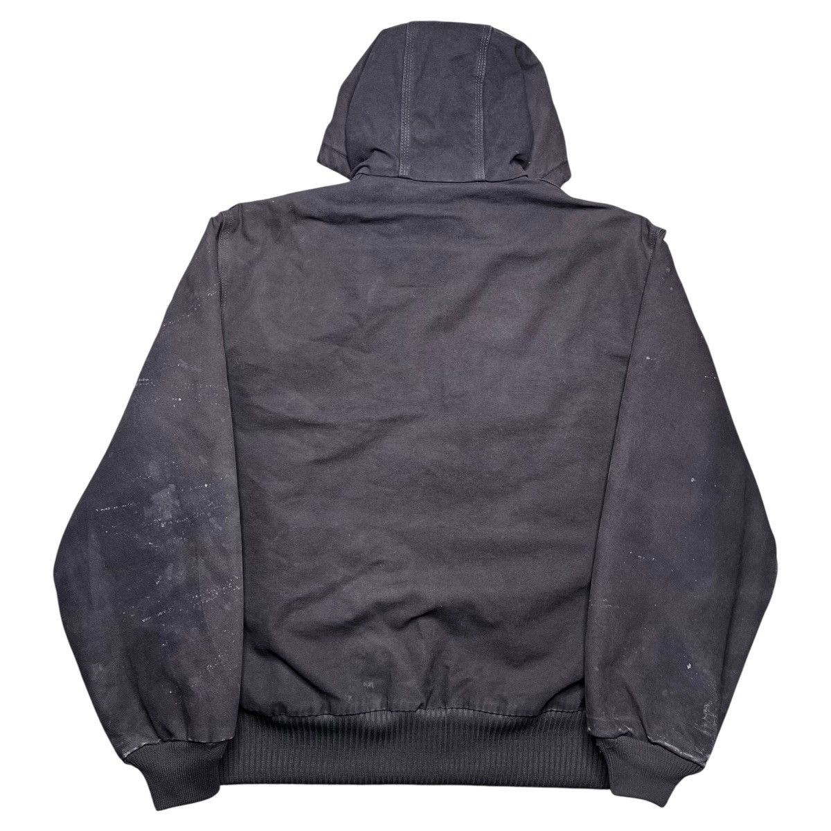 Carhartt Vtg 2000s Carhartt J130 DKB Hooded Dark Brown Canvas Jacket Size US L / EU 52-54 / 3 - 4 Thumbnail