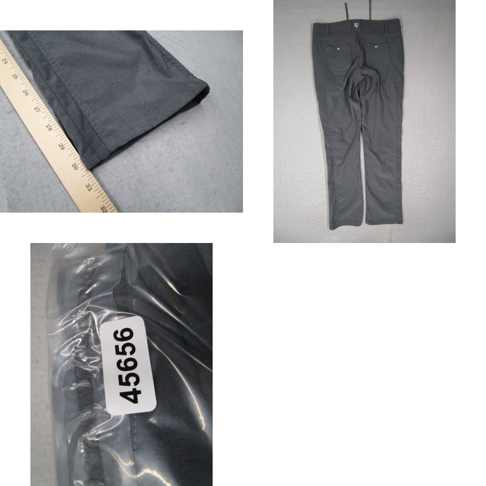 Vintage Kuhl Pants Womens 6 Regular Gray Trekr Hike Drawstring Utility Work 30x30 Size 28" / US 6 / IT 42 - 8 Thumbnail