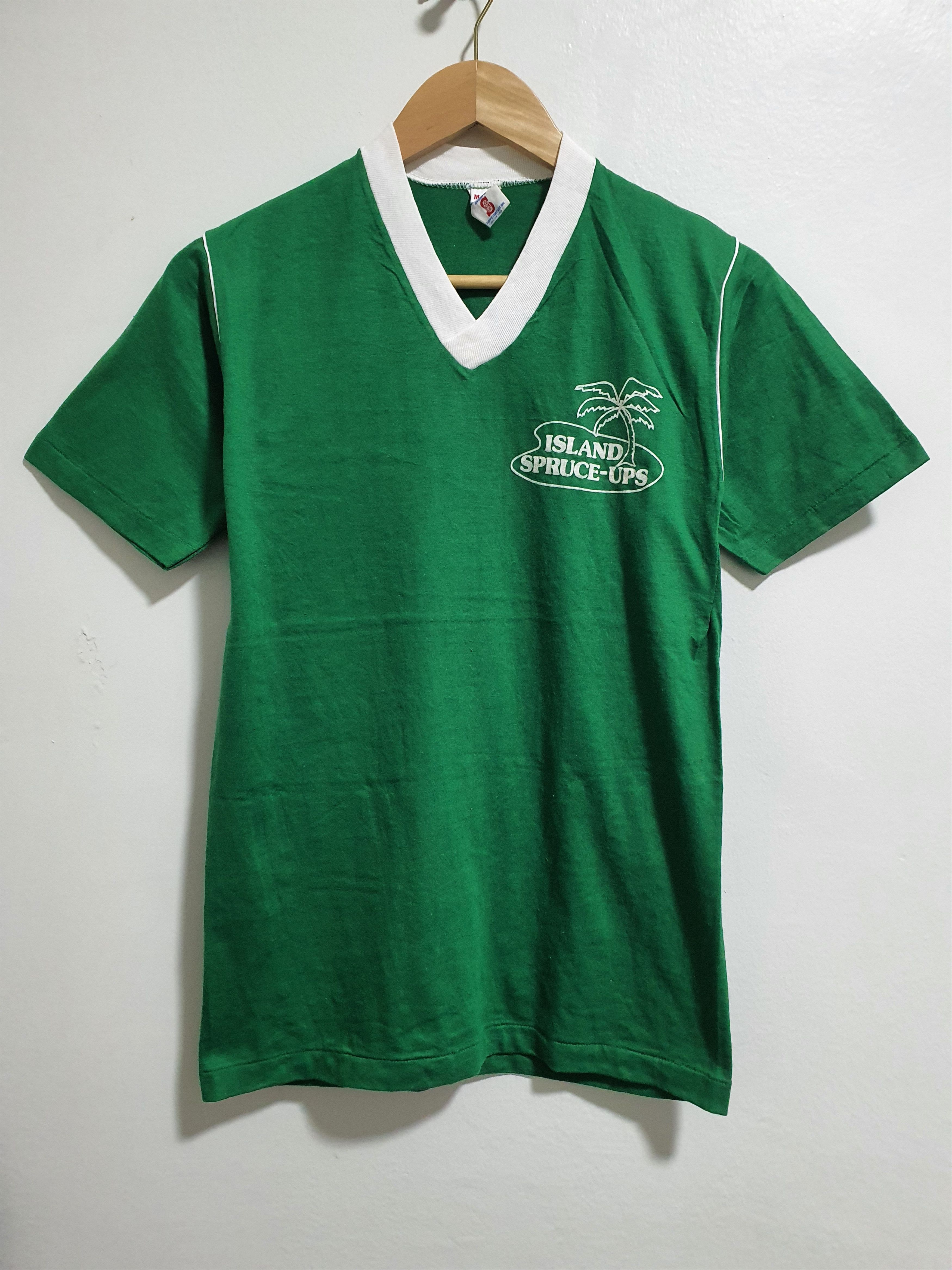 Soffe × Vintage VINTAGE SOFFE ATHLETIC 16”/26.5” V-COLAR T-SHIRT Size US M / EU 48-50 / 2 - 1 Thumbnail