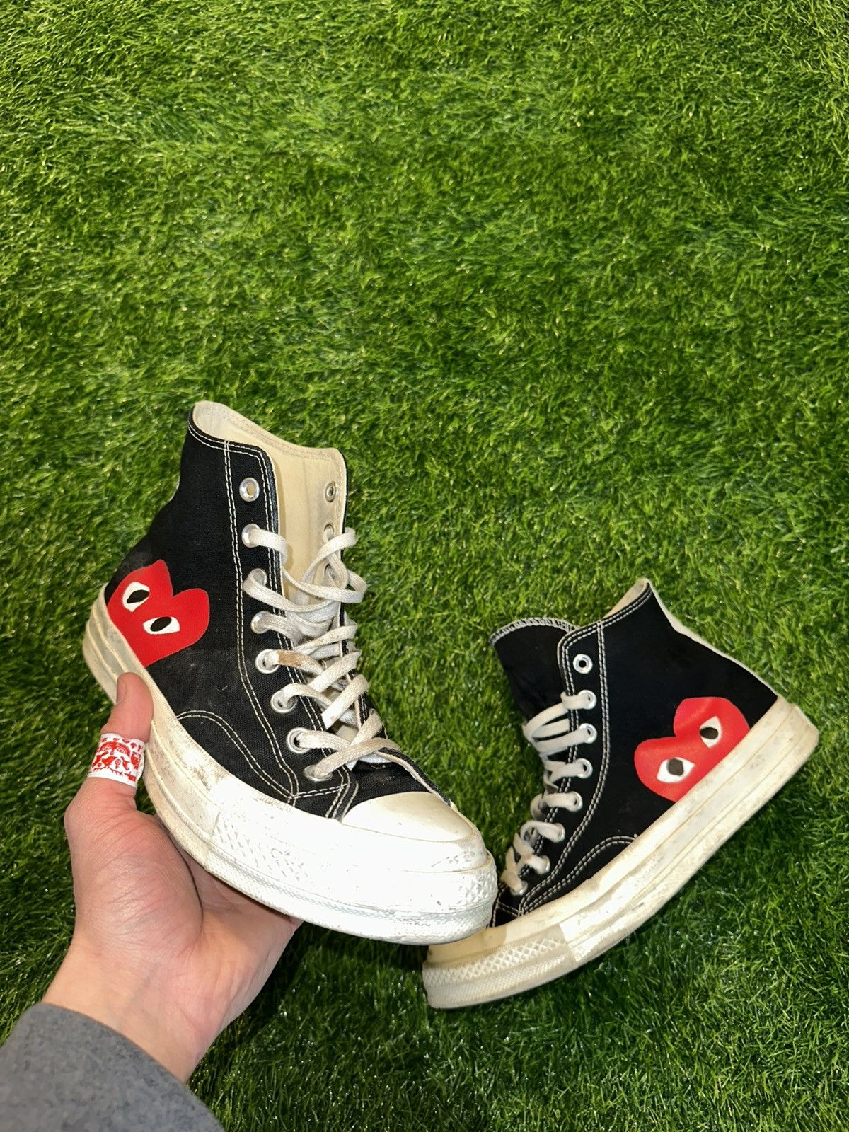 Comme des Garcons × Converse Cdg Comme Des Garçons Heart Converse Size 8 Size US 8 / EU 41 - 1 Thumbnail
