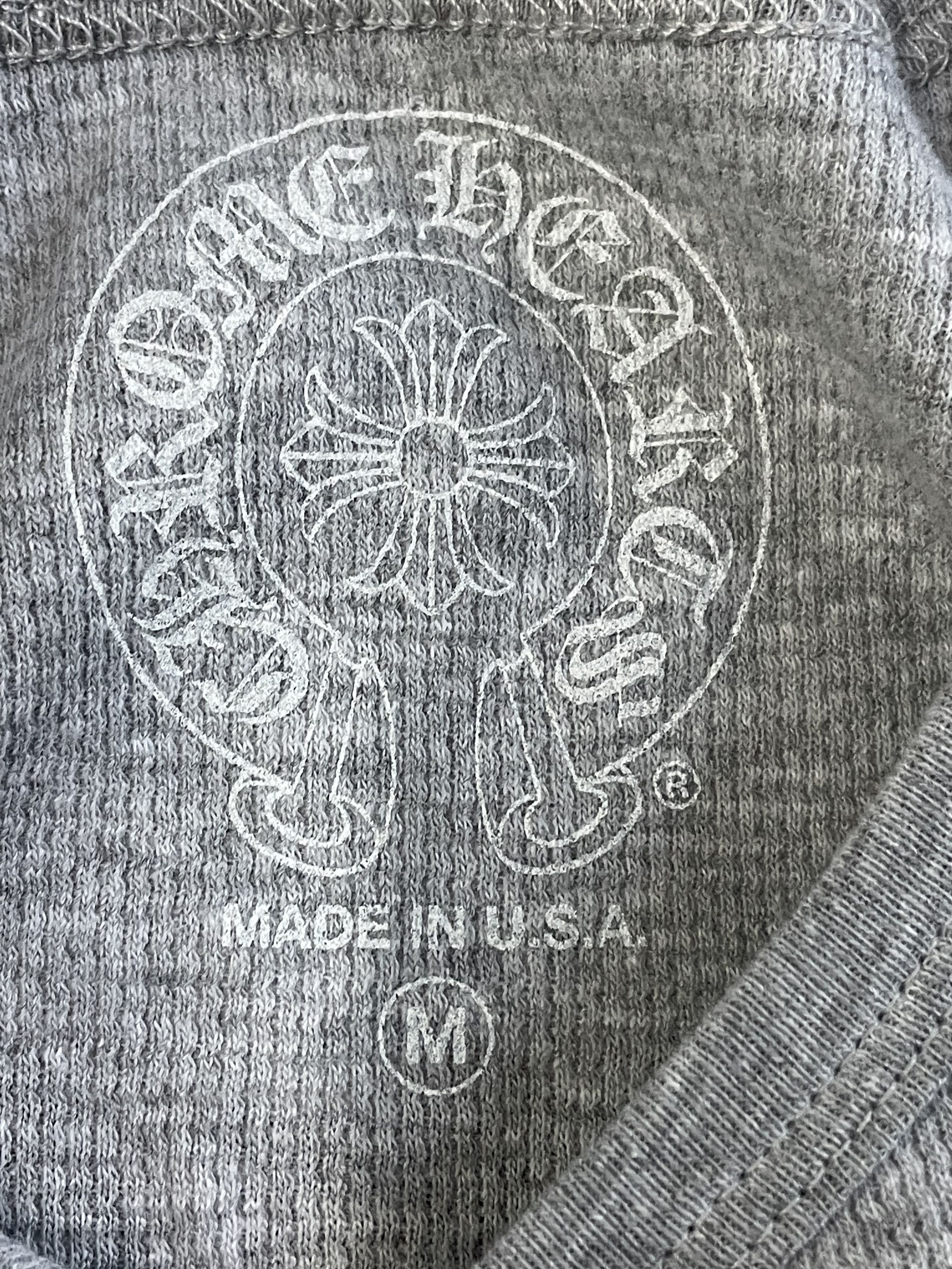 Chrome Hearts Chrome Hearts Dagger Grey Waffle Thermal Long Sleeve Shirt Size L / US 10 / IT 46 - 7 Thumbnail