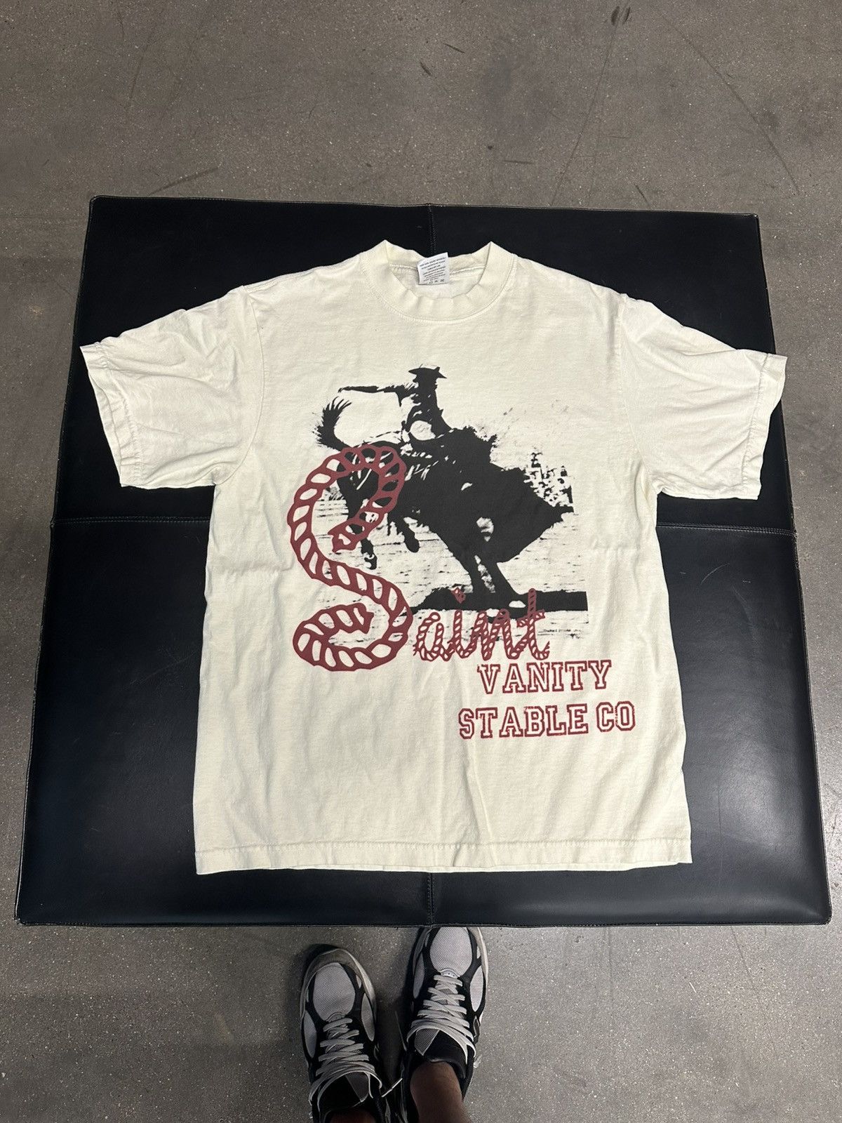 Saint Vanity Saint Vanity Stable T-Shirt Cream Size US M / EU 48-50 / 2 - 1 Thumbnail
