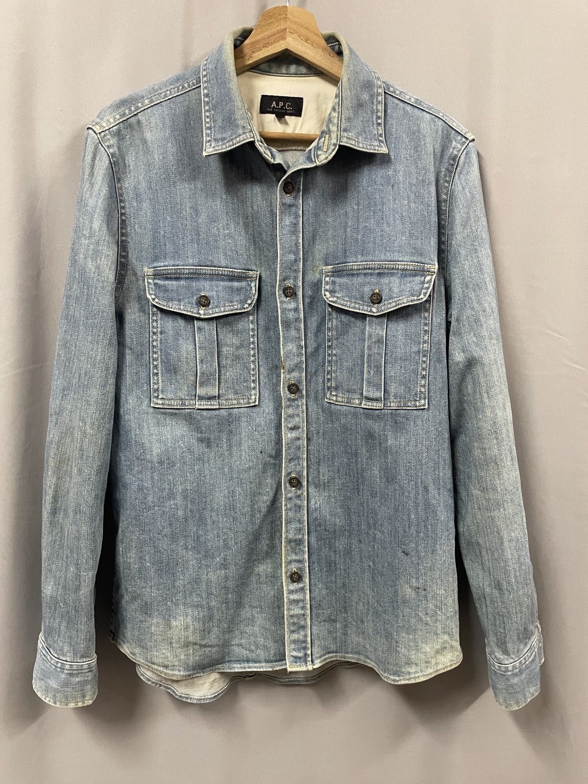 A.P.C. A.P.C overshirt jacket denim size S Size US S / EU 44-46 / 1 - 3 Thumbnail