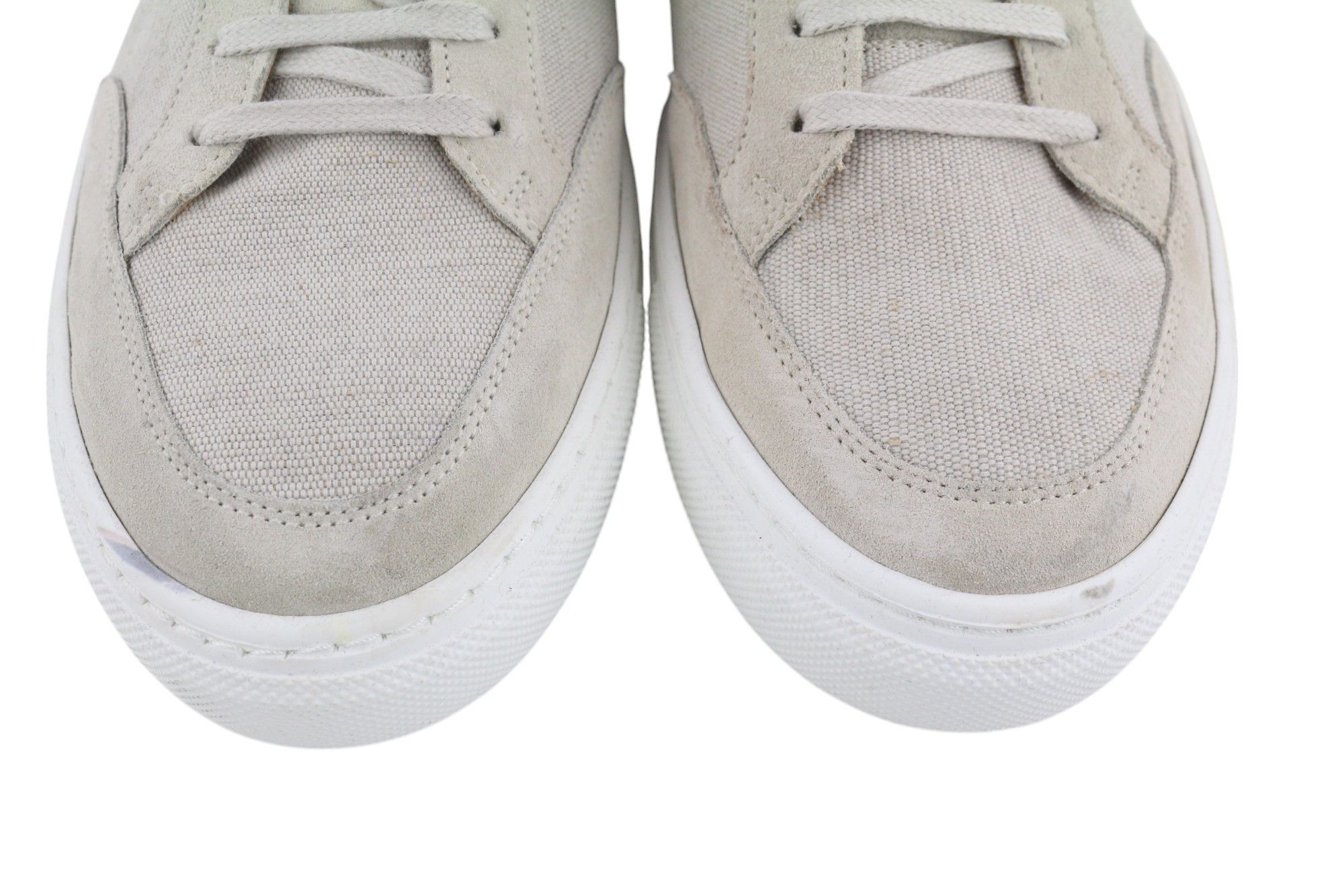 Suitsupply EU46 Light Grey Textile Leather Low-Top Shoes 81562 Size US 13 / EU 46 - 4 Thumbnail